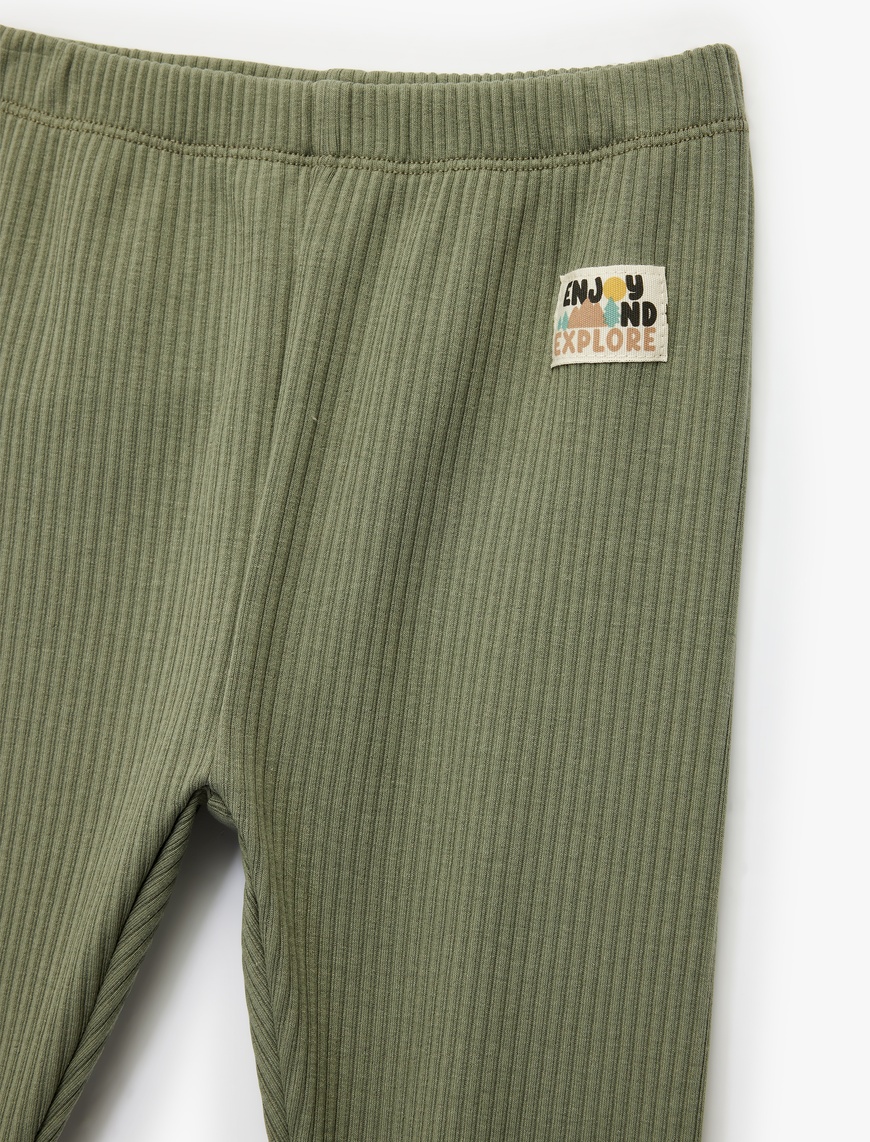  Erkek Bebek Ribanalı Beli Lastikli Basic Jogger Eşofman Altı