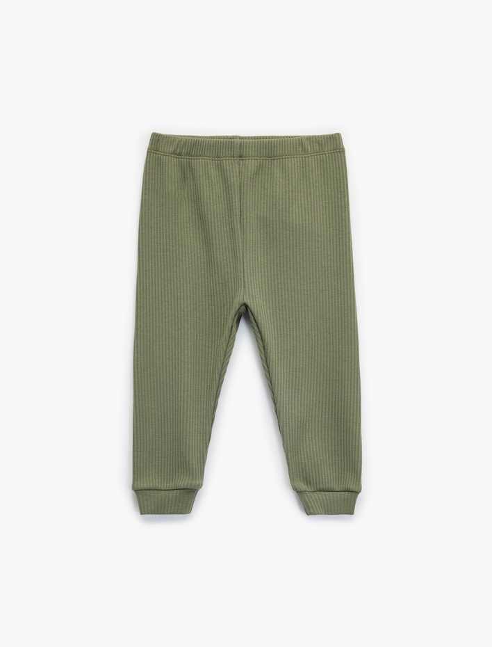 Erkek Bebek Ribanalı Beli Lastikli Basic Jogger Eşofman Altı
