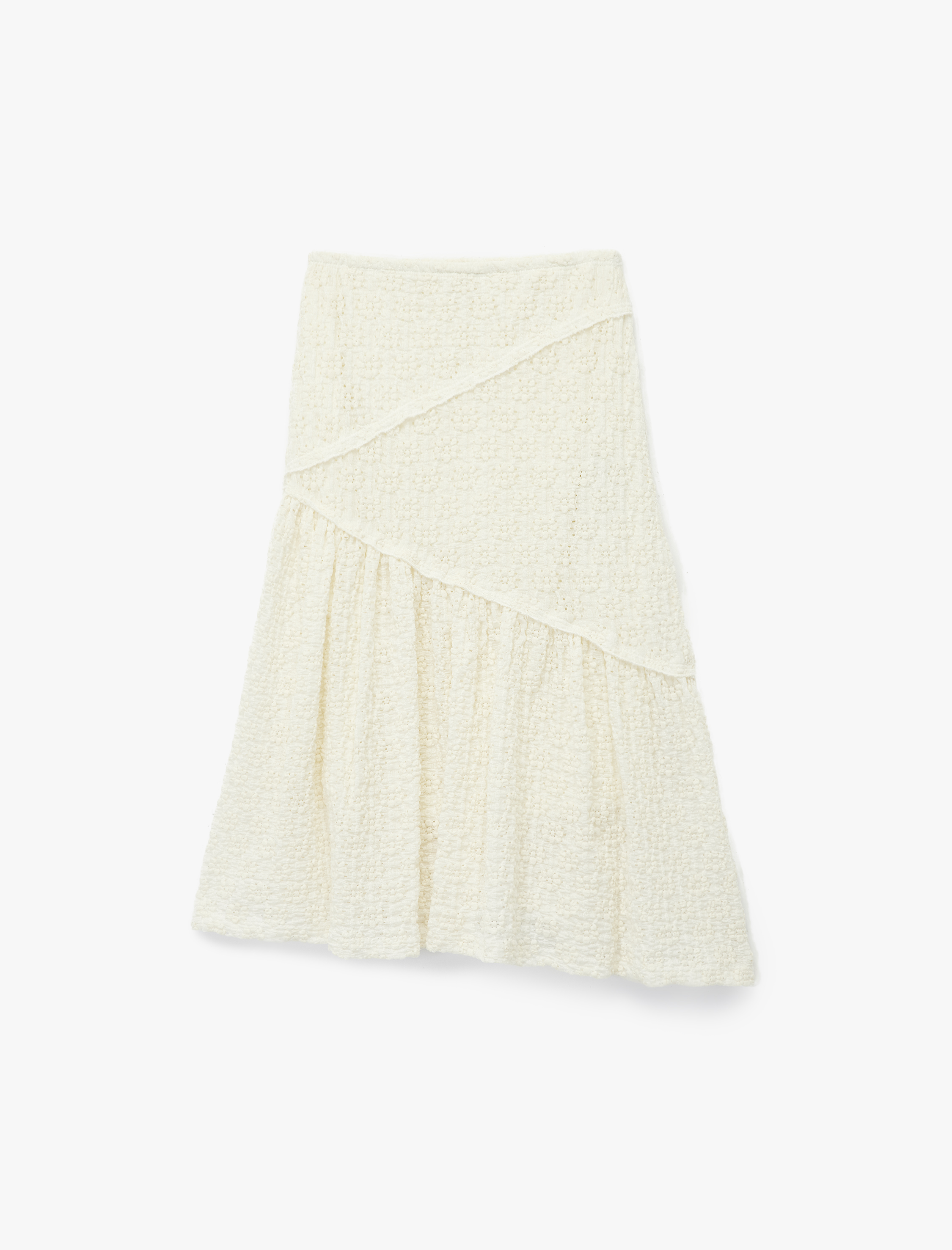  Kız Çocuk Dantel Detaylı Beli Lastikli Volanlı Midi Etek