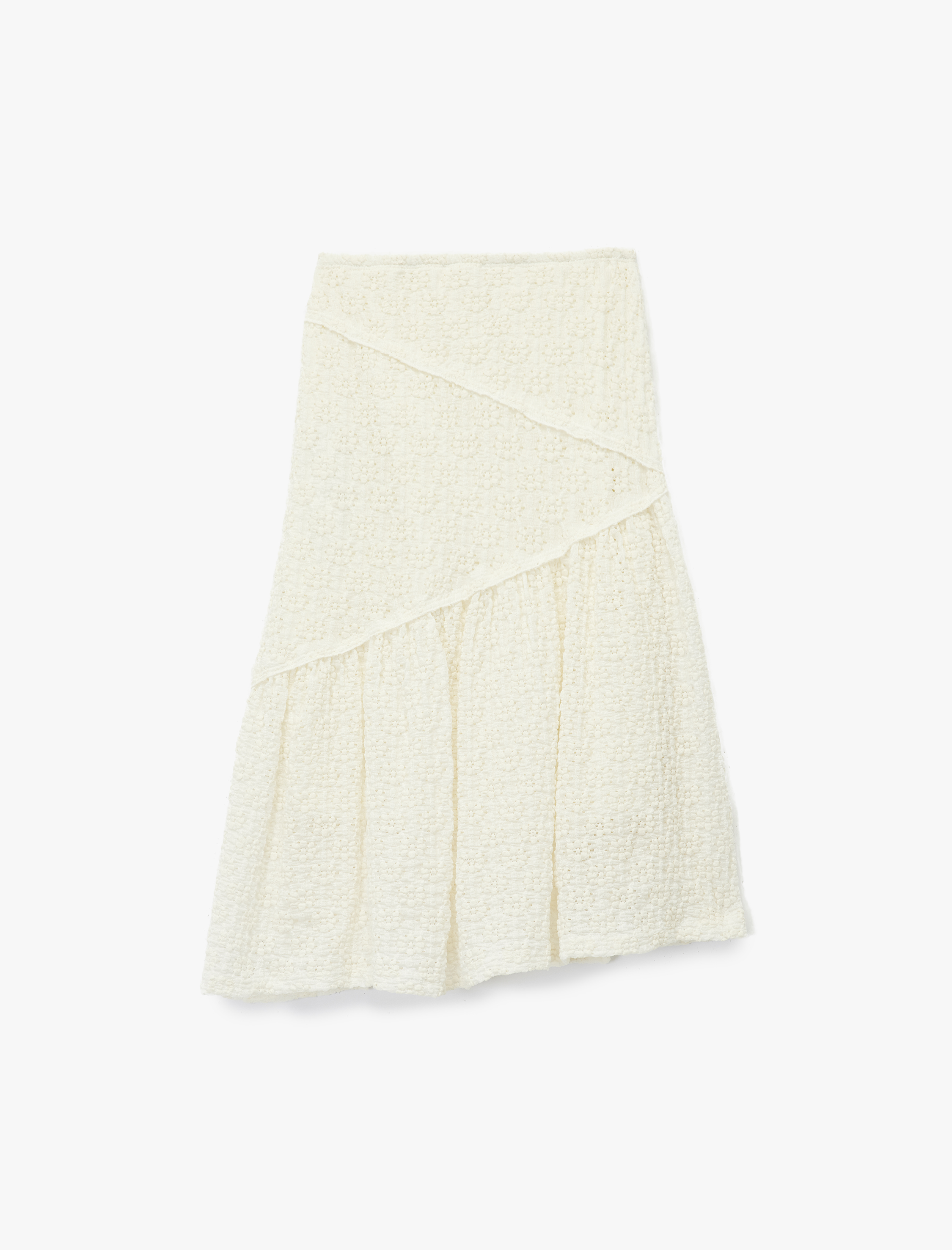  Kız Çocuk Dantel Detaylı Beli Lastikli Volanlı Midi Etek