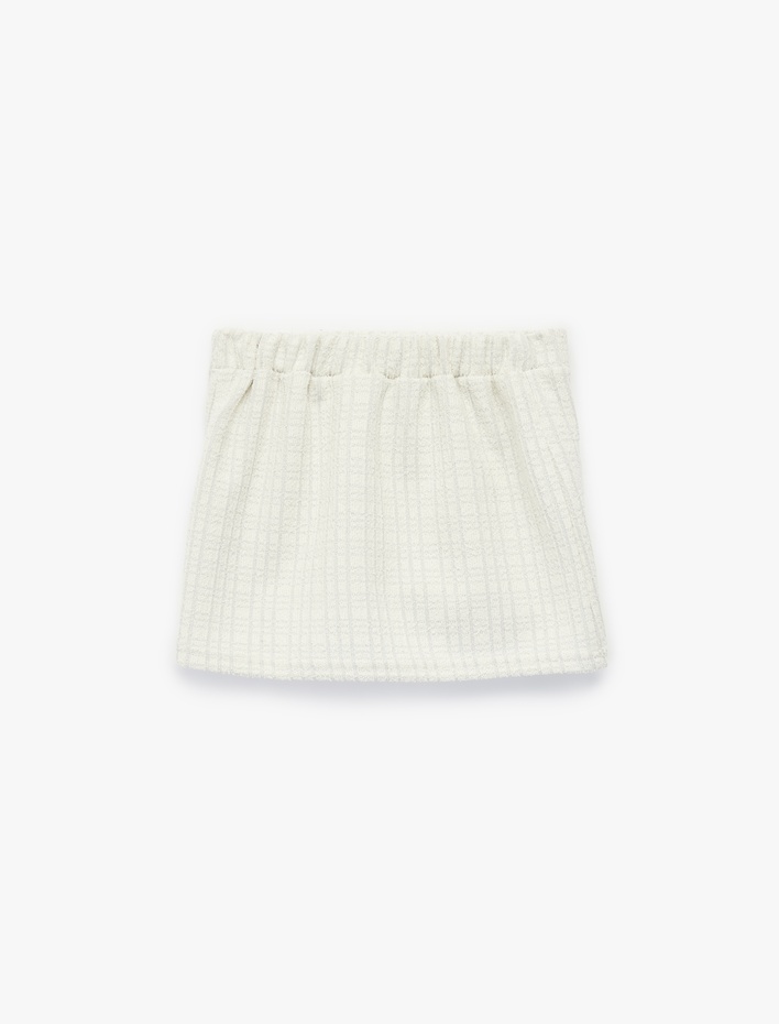 Kız Bebek Fiyonk Detaylı A Kesim Tüvit Etek