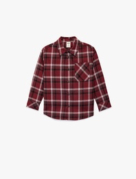 Uzun Kollu Tek Cepli Oduncu Gömlek