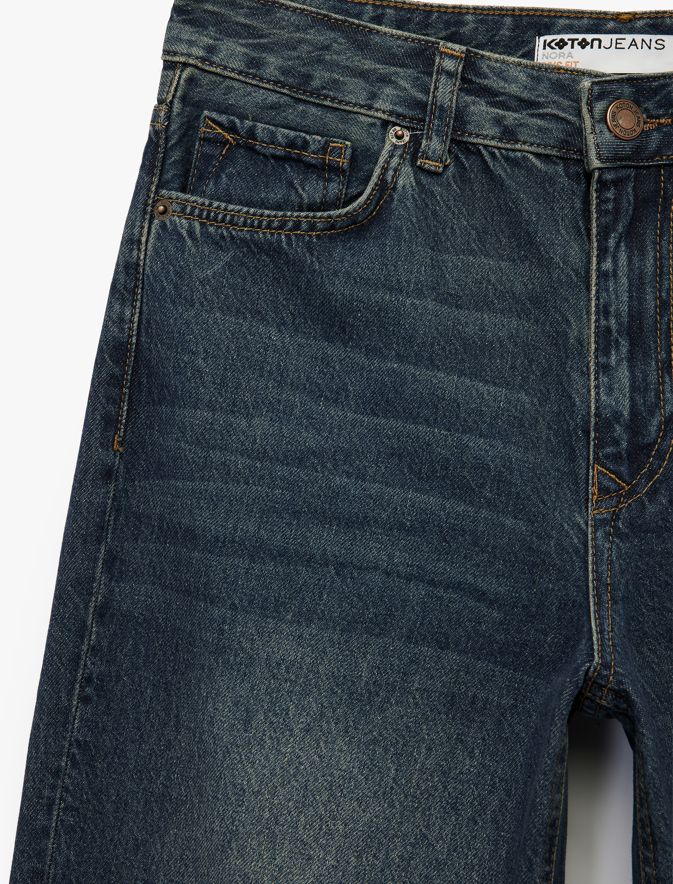   Normal Bel Düz Paça Jean Pantolon - Longer Straight Fit Jeans