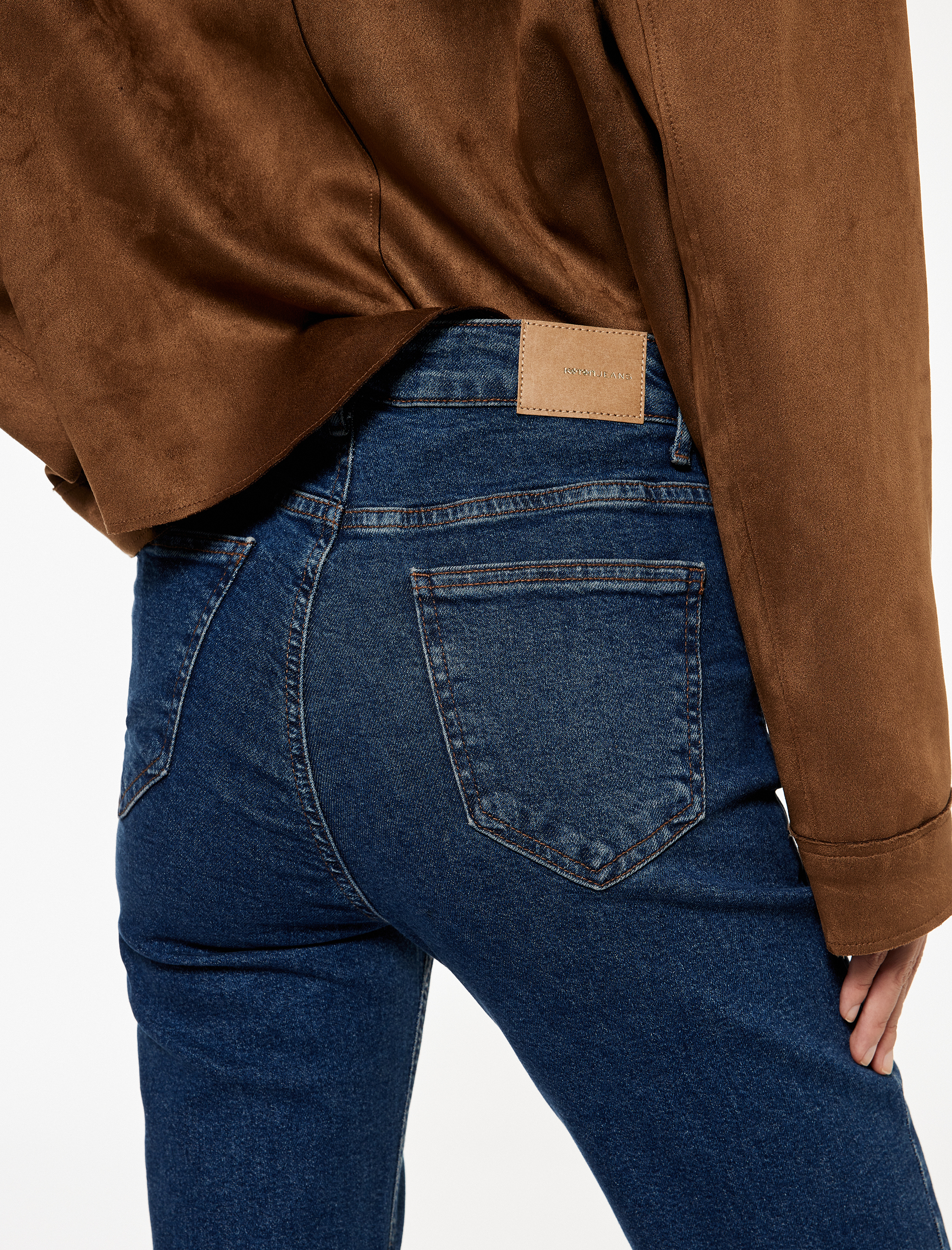   Yüksek Bel Dar Kesim İspanyol Paça Jean Pantolon - Flare Jeans