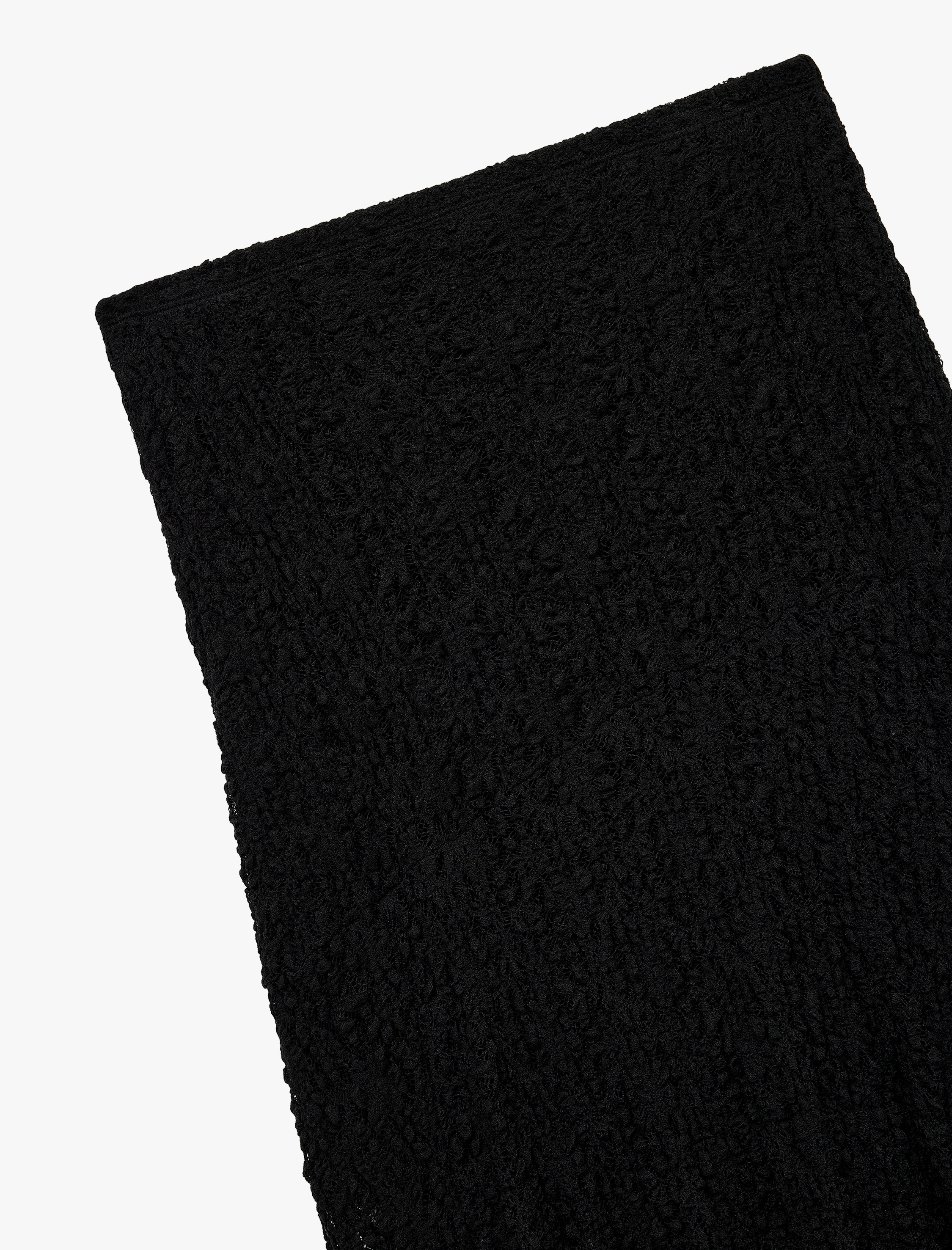   Yüksek Bel Asimetrik Kesim Midi Dantel Etek