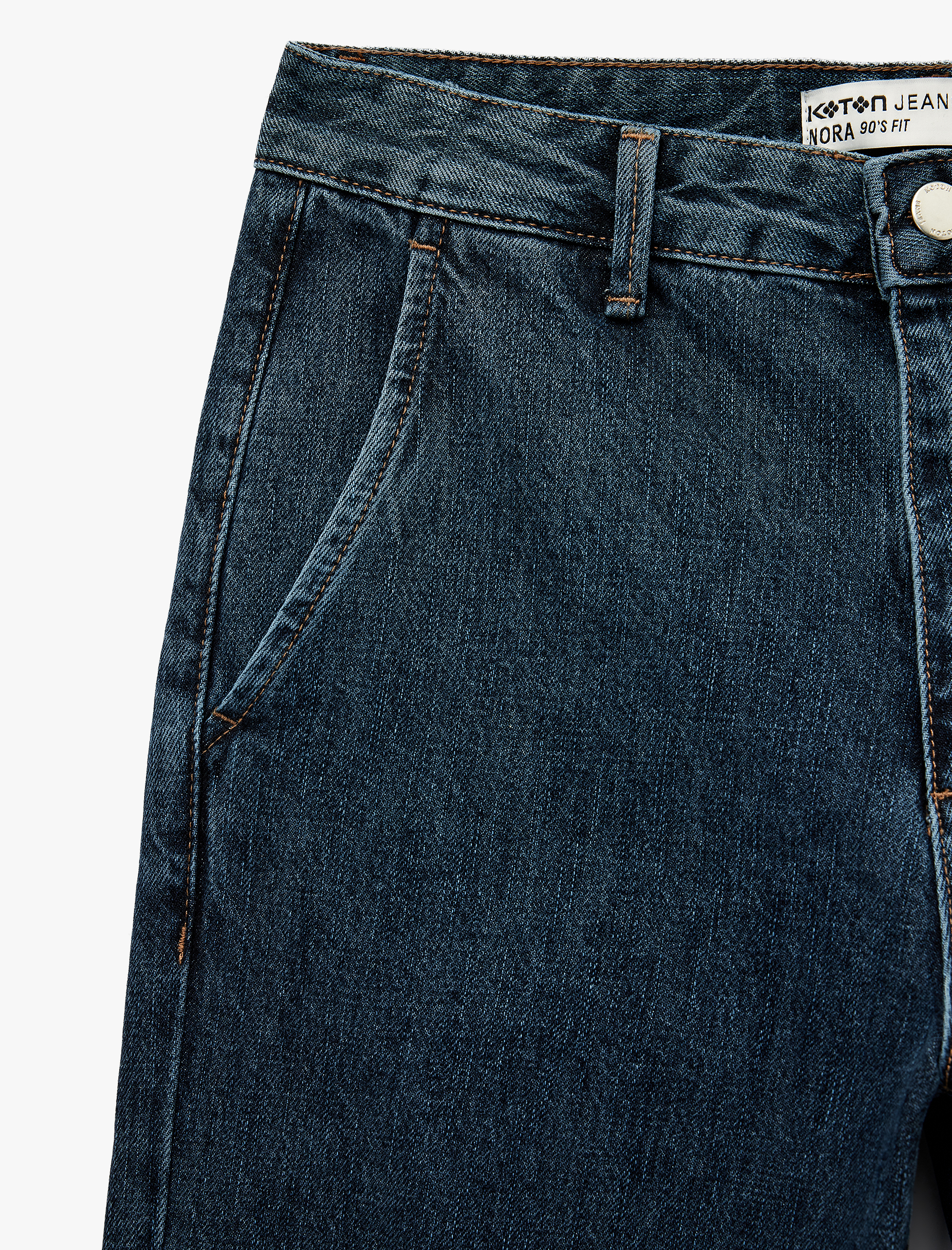   Normal Bel Uzun Paça Straight Fit Jean Pantolon - Straight Fit Jean