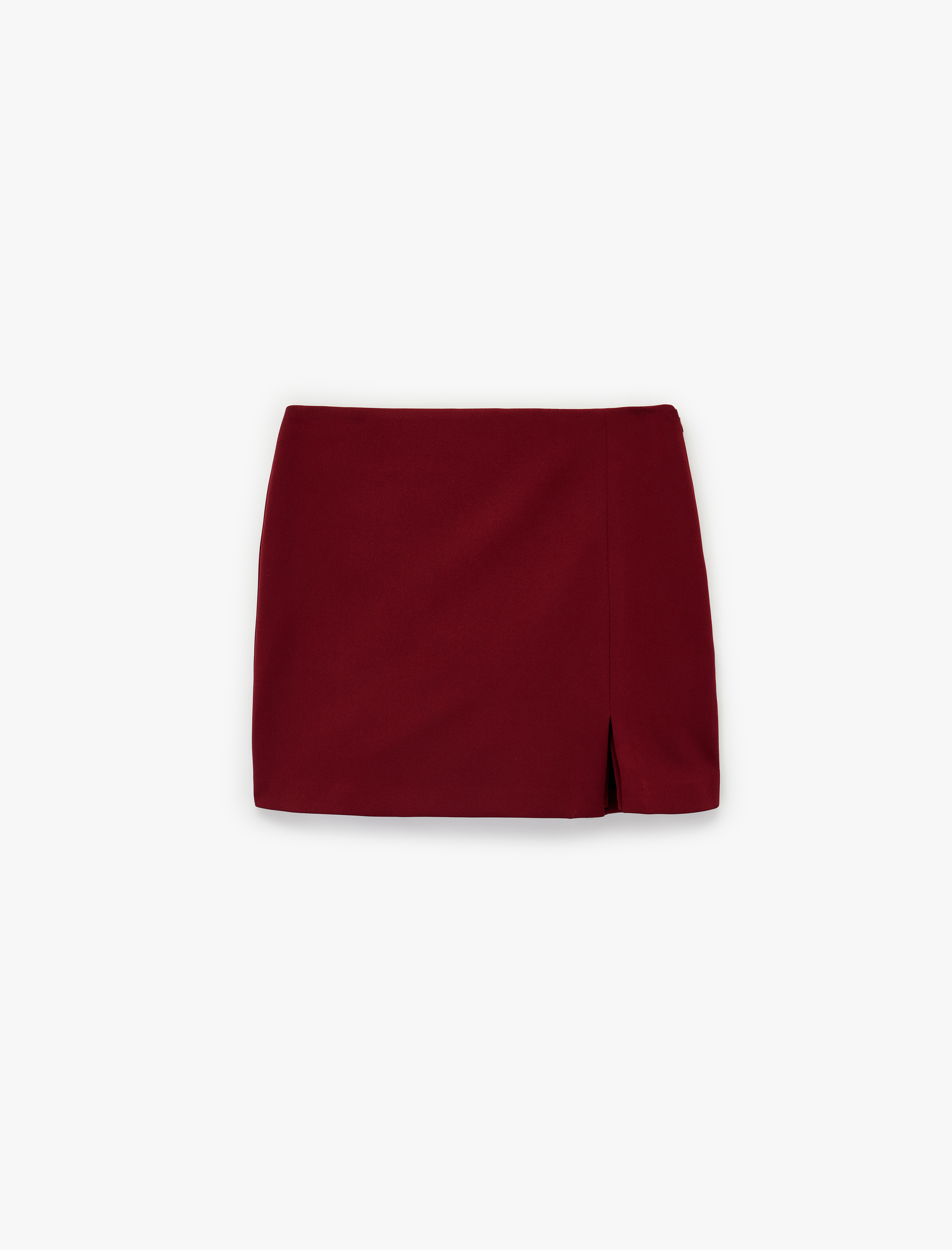   Yırtmaç Detaylı Mini Şort Etek