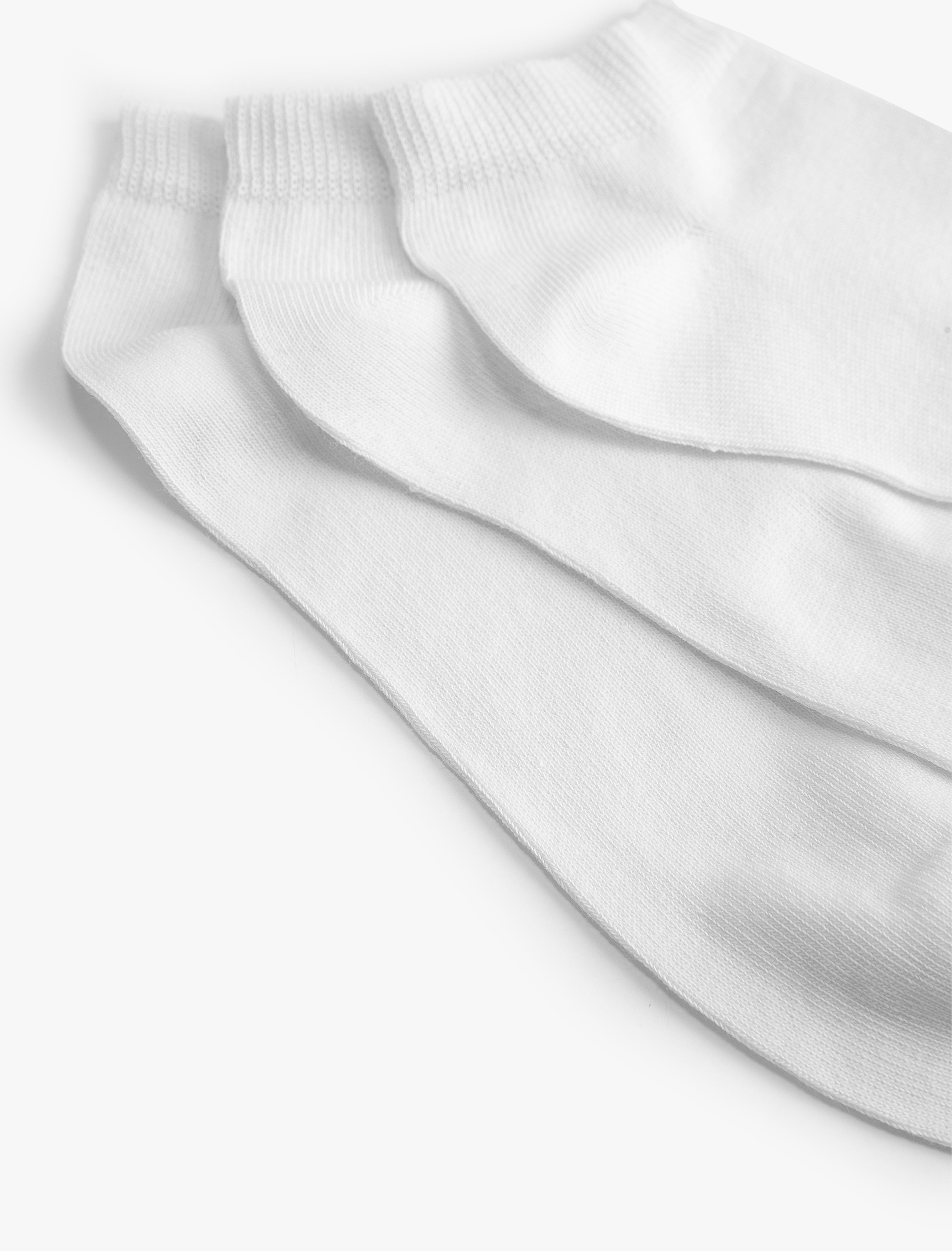  Erkek Basic Pamuklu 3'lü Patik Çorap Seti