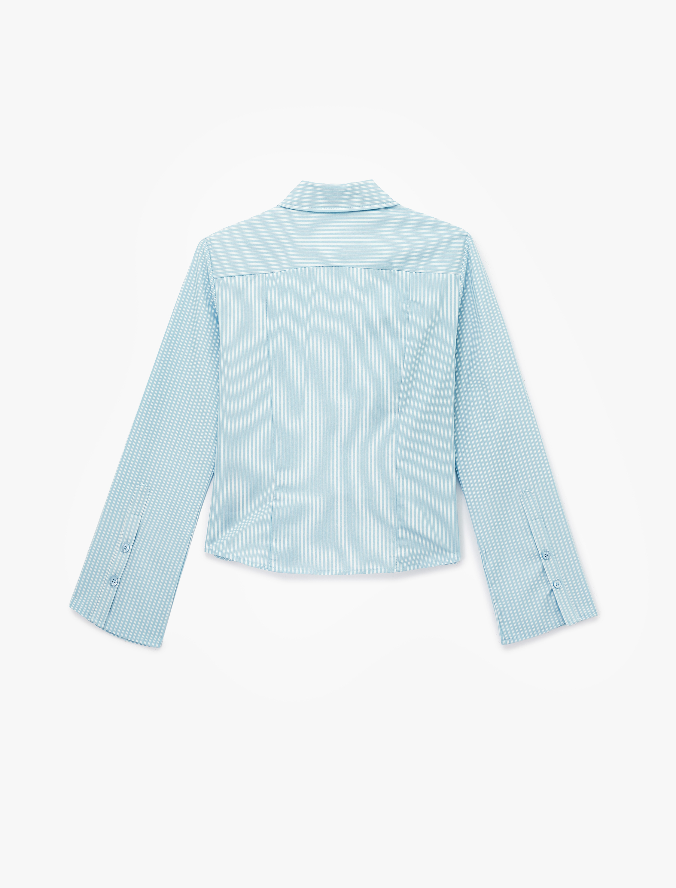   Uzun Kollu Klasik Yaka Düğmeli Pamuklu Slim Fit Gömlek