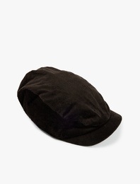 Pamuklu Fitilli Kadife Kasket Şapka