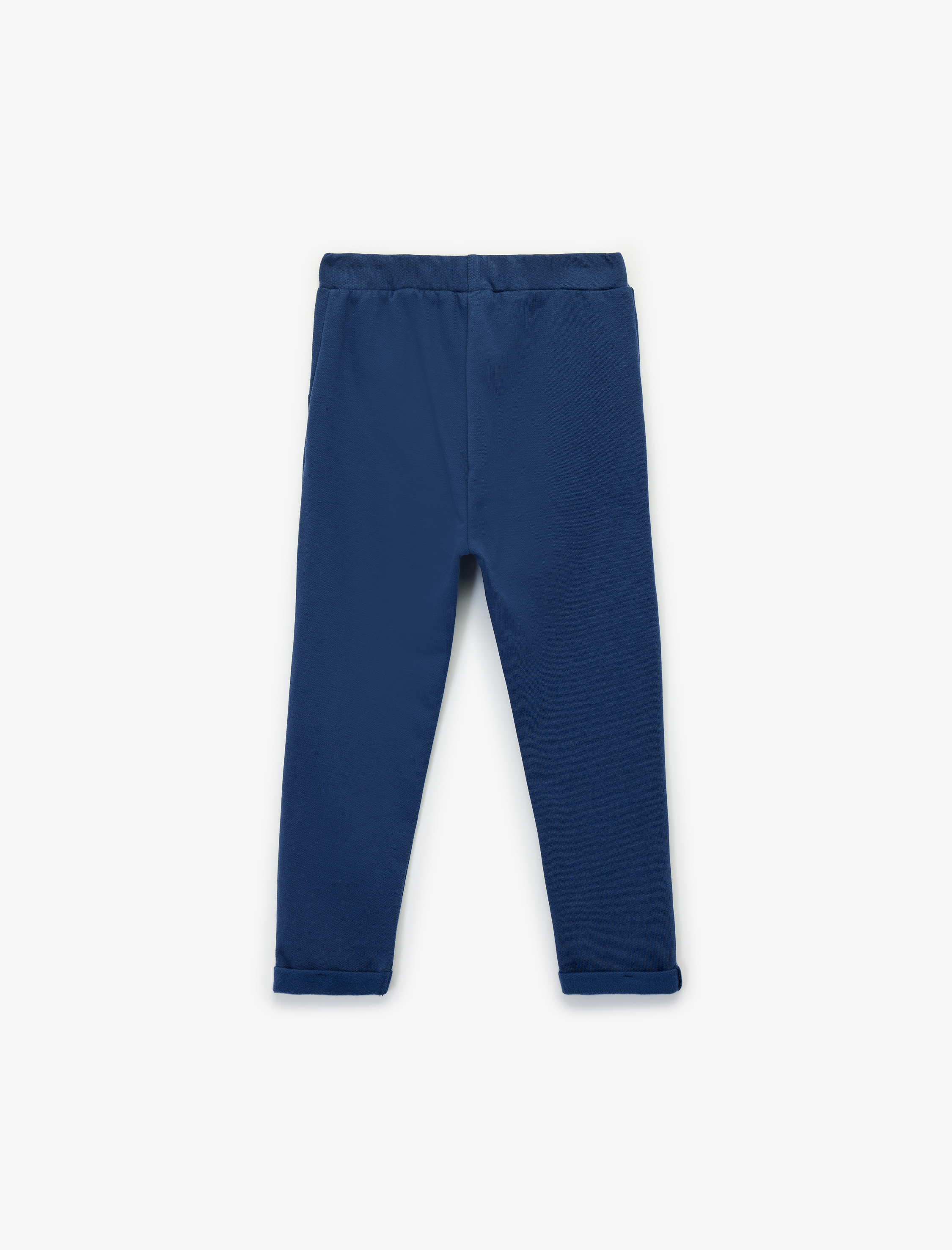  Erkek Bebek Düğmeli Pamuklu Rahat Kesim Basic Eşofman Altı