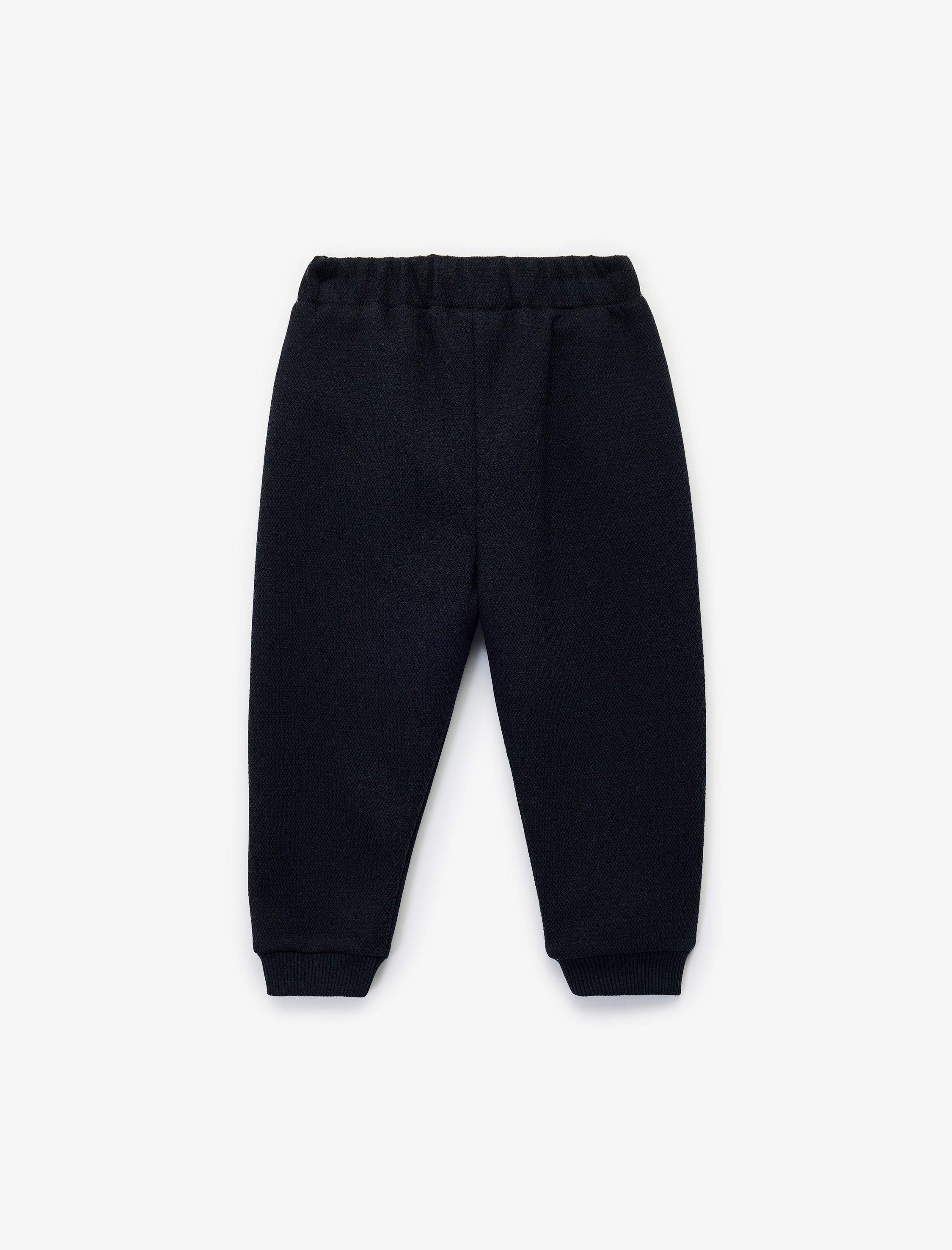  Erkek Bebek Düğme Detaylı Cepli Beli Lastikli Basic Pantolon Görünümlü Eşofman Altı