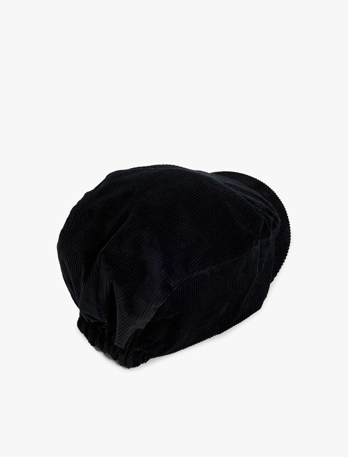 Erkek Pamuklu Fitilli Kadife Kasket Şapka