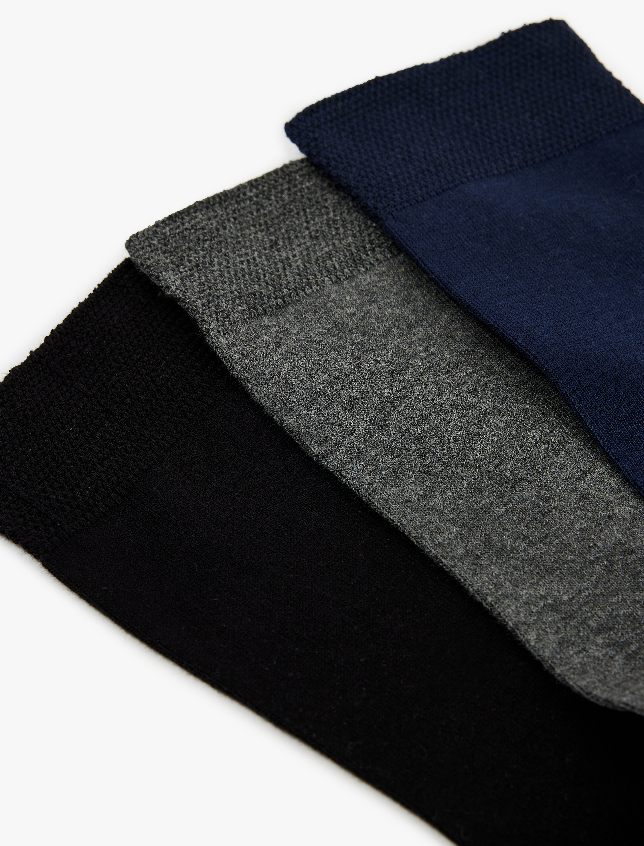  Erkek Pamuklu 3'lü Soket Çorap Seti