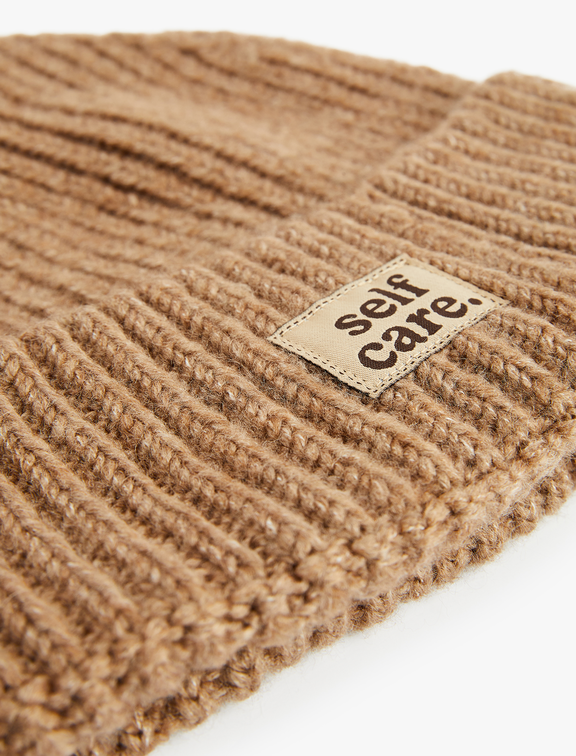  Erkek Baskılı Etiket Detaylı Katlı Bere