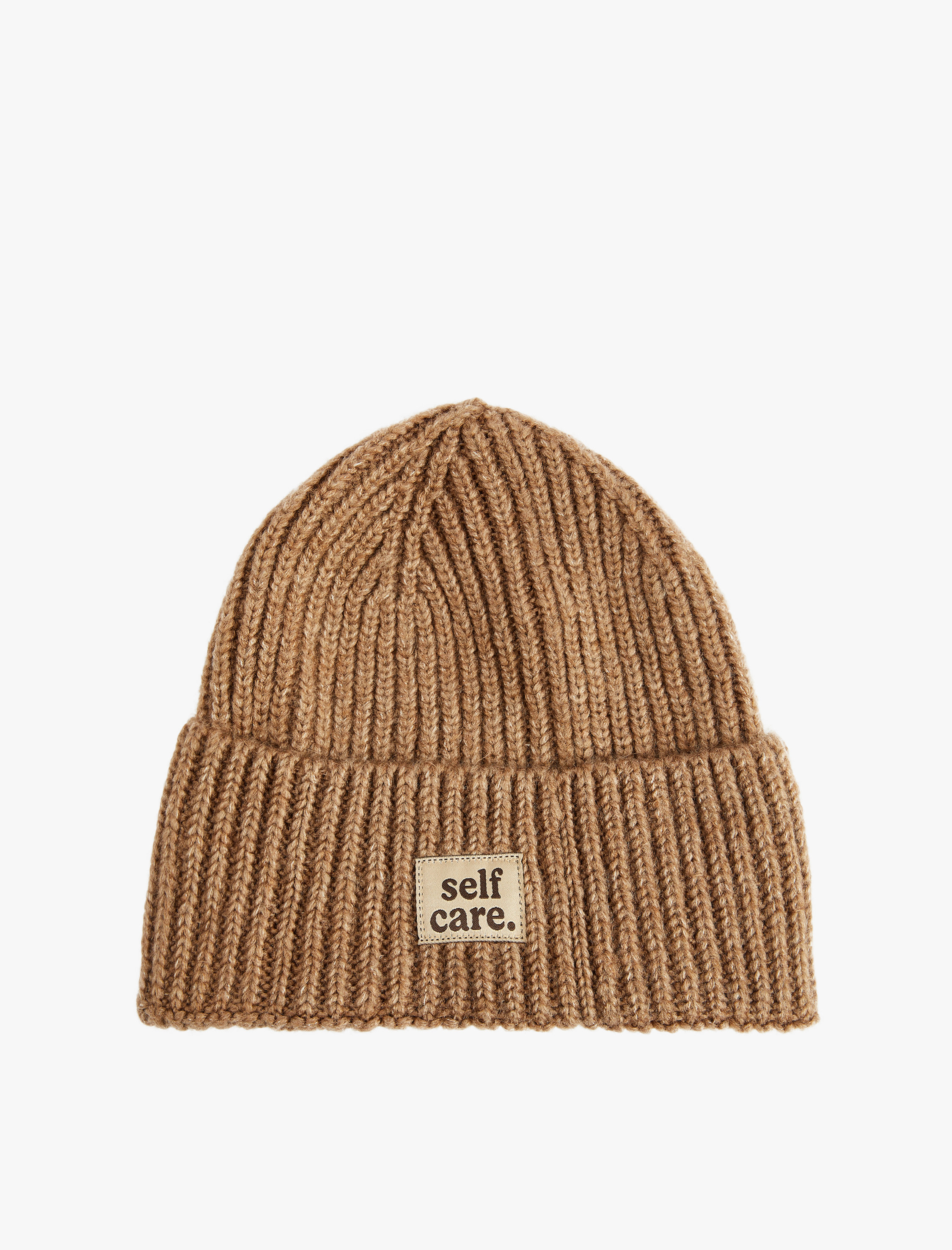  Erkek Baskılı Etiket Detaylı Katlı Bere