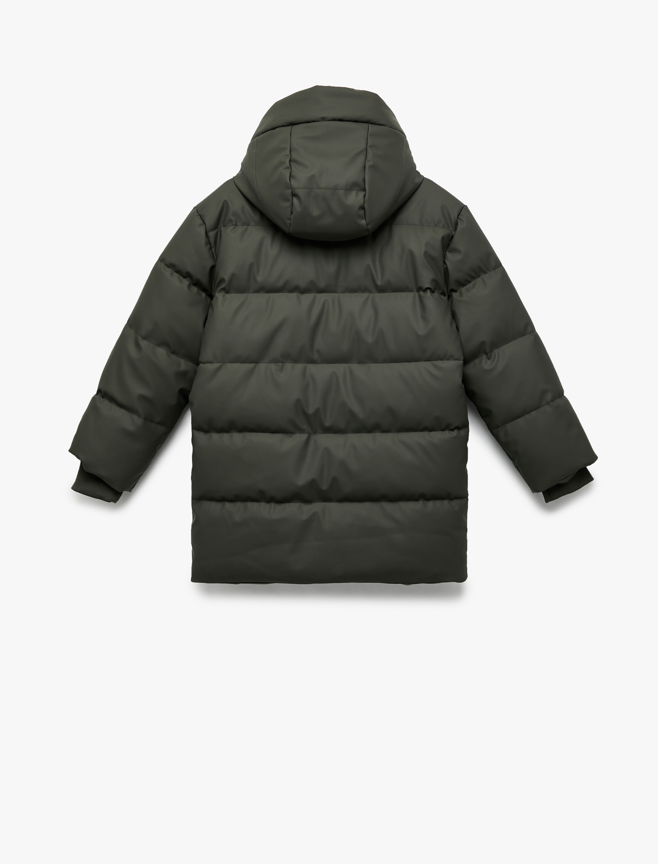  Erkek Çocuk Uzun Kollu Fermuarlı Kapşonlu Mont