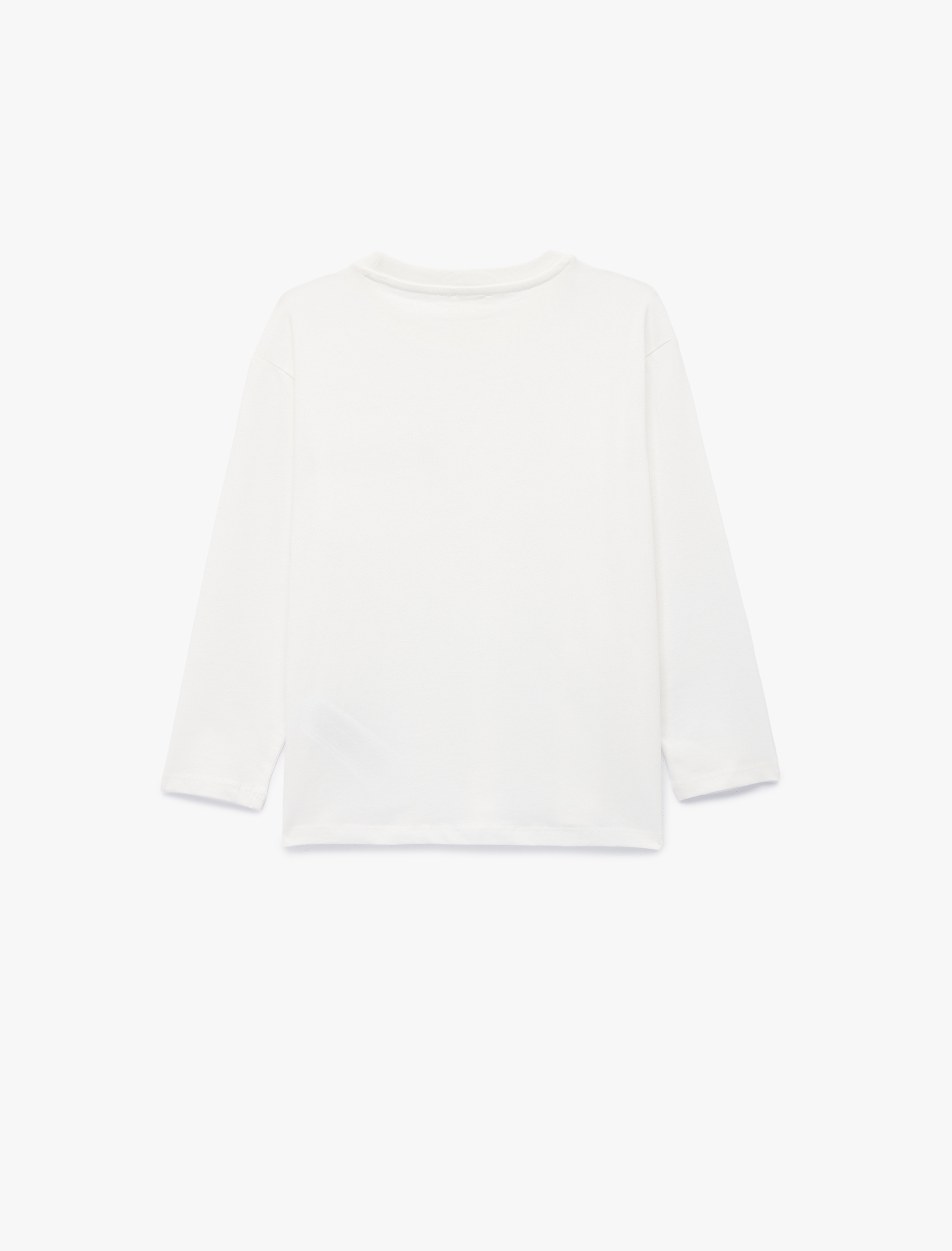  Erkek Çocuk Pamuklu Uzun Kollu Tek Cepli Baskılı Tişört