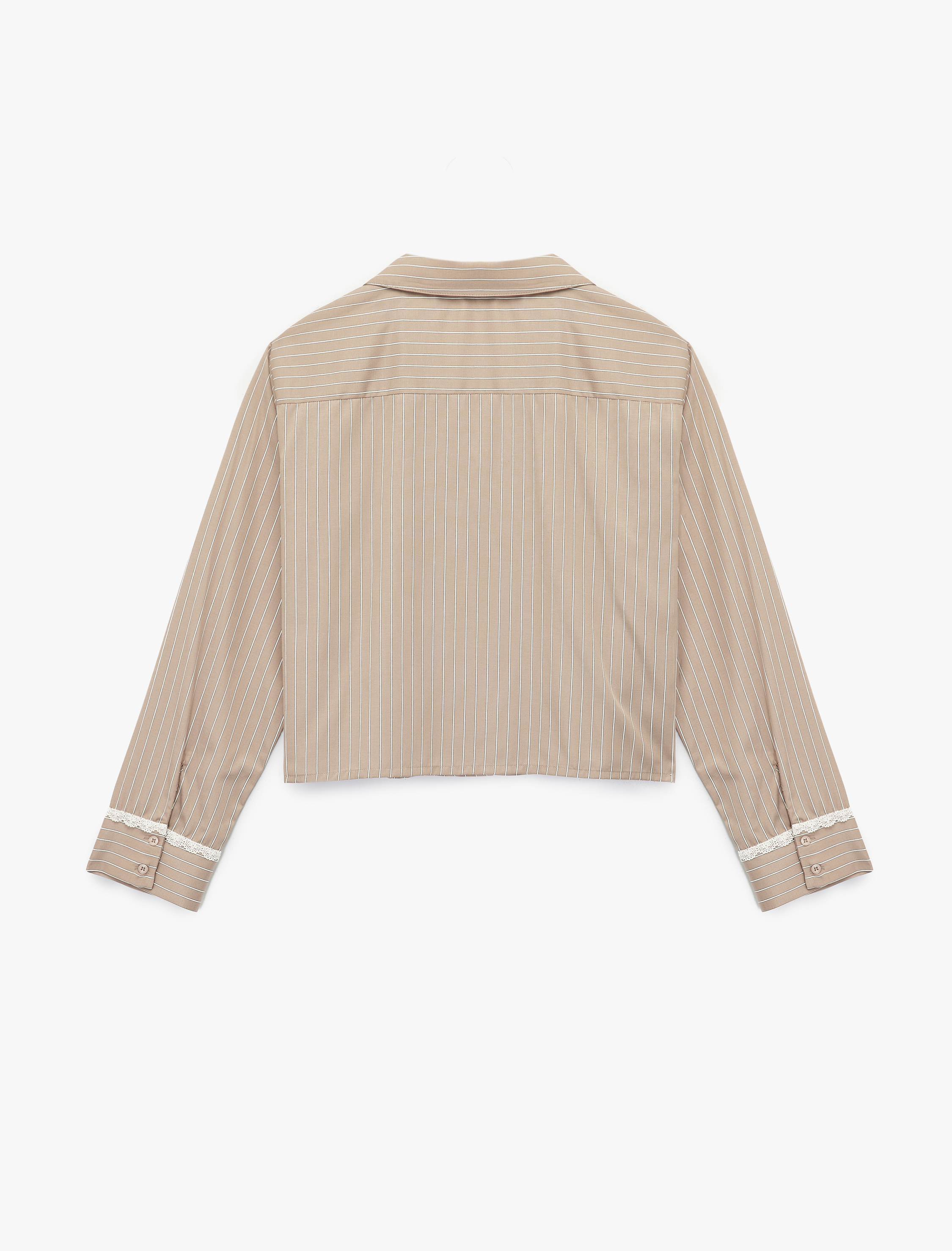   Rahat Kalıp Uzun Kollu Gömlek Yaka Pijama Üstü