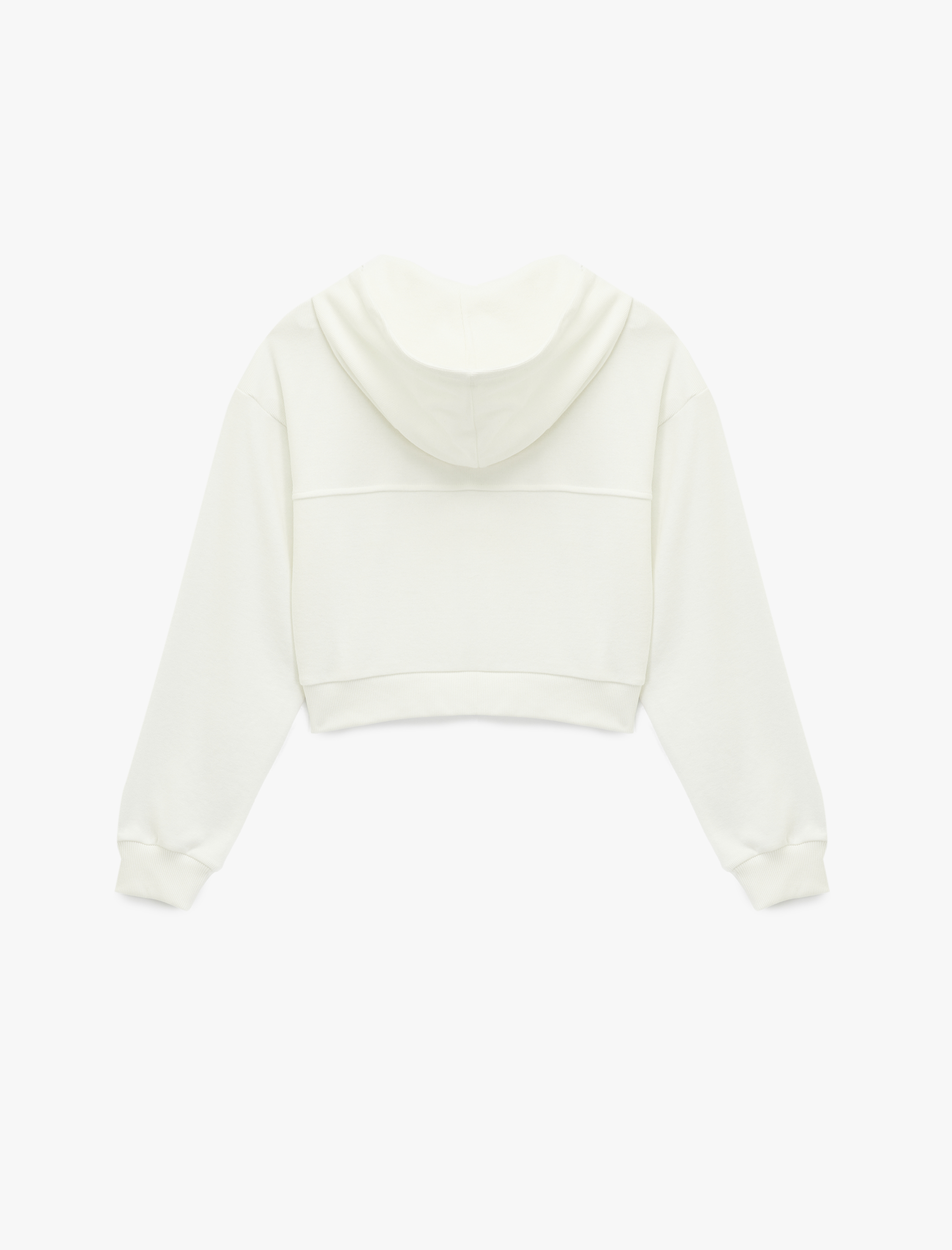   Pamuklu Slim Fit Cepli Uzun Kollu Fermuarlı Kapüşonlu Hırka