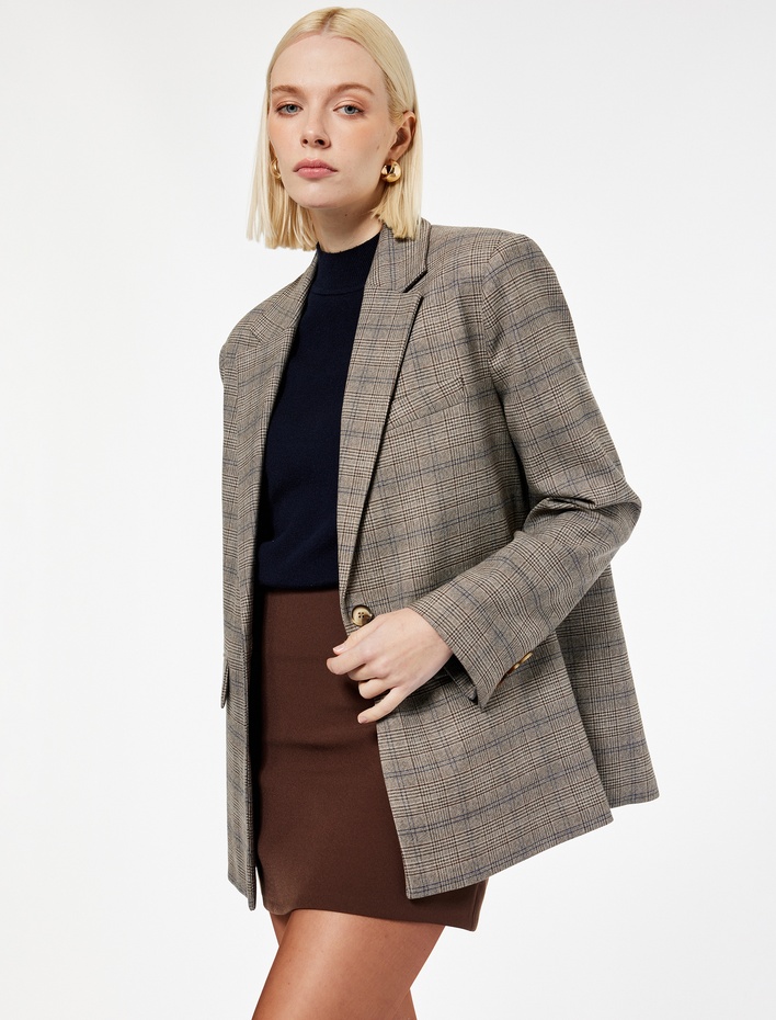  Yüksek Bel A Kesim Mini Etek