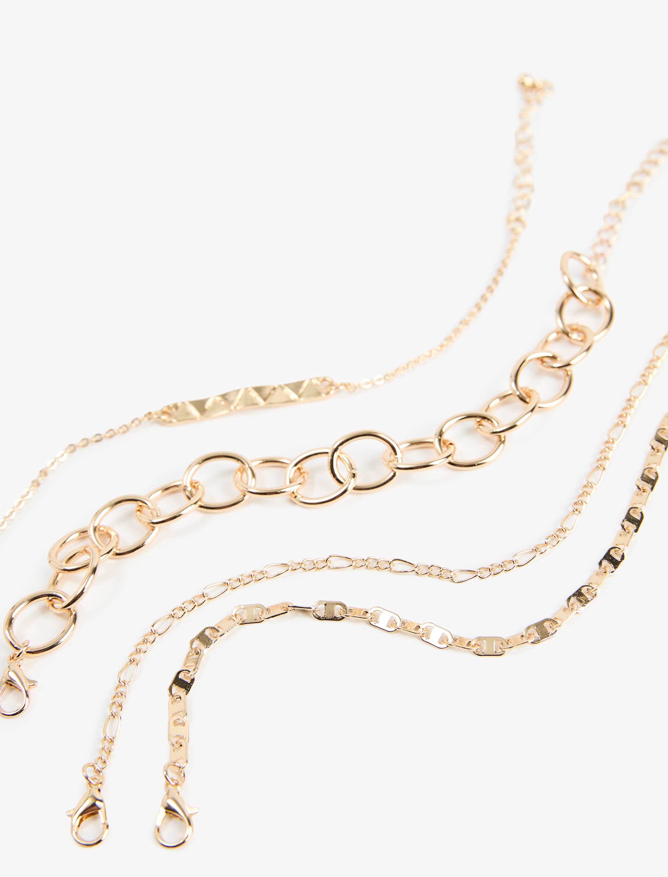  Kadın 4'lü Zincir Bileklik Seti