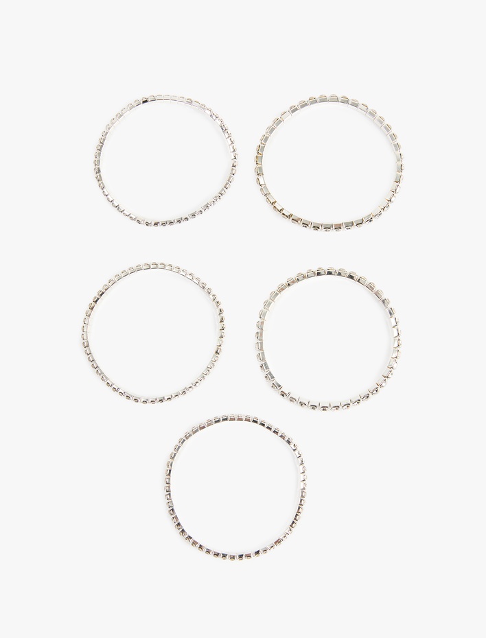 Kadın 5'li Zincir Bileklik Seti - Koton X Sibil Çetinkaya