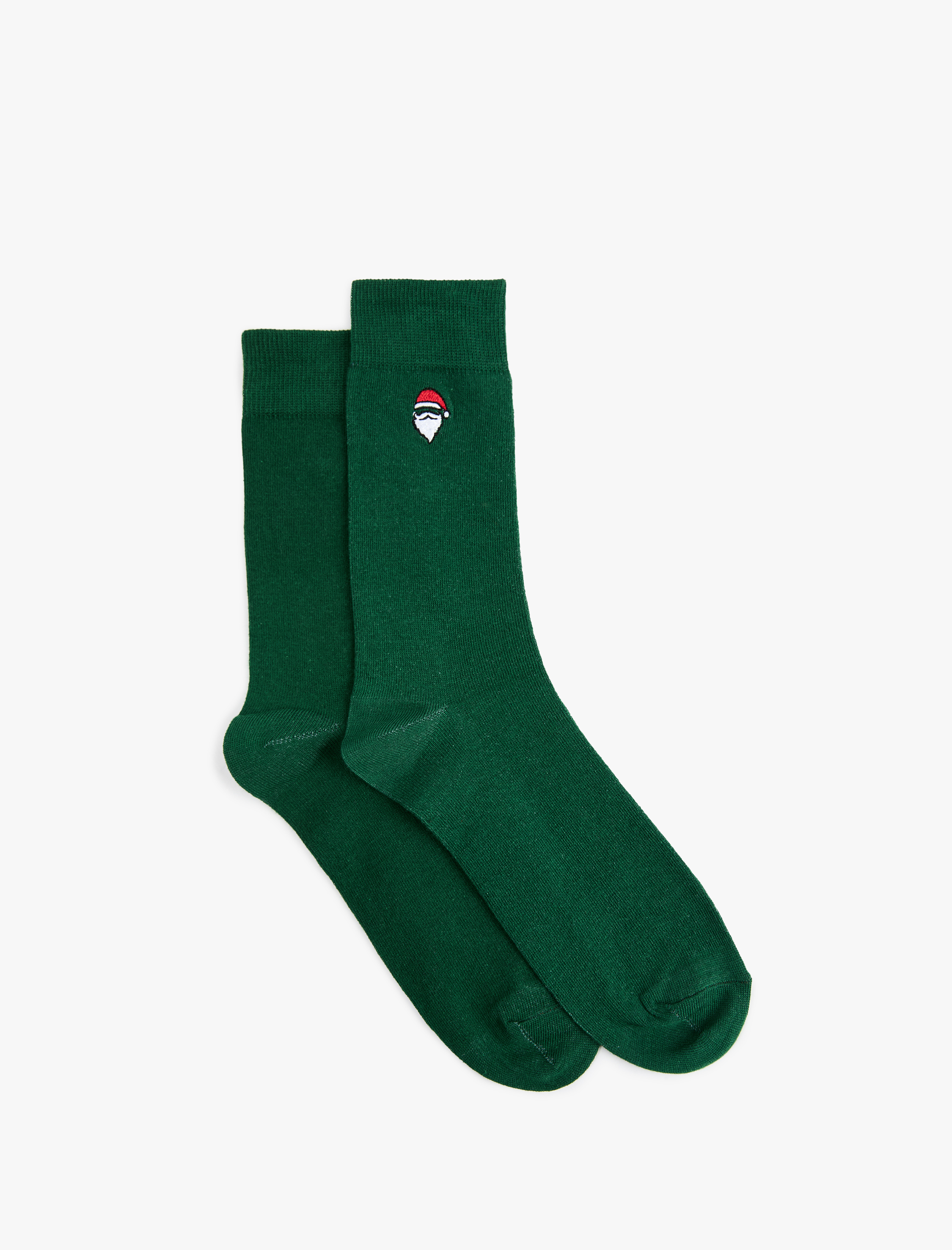 Erkek Pamuklu Noel Baba Baskılı Soket Çorap