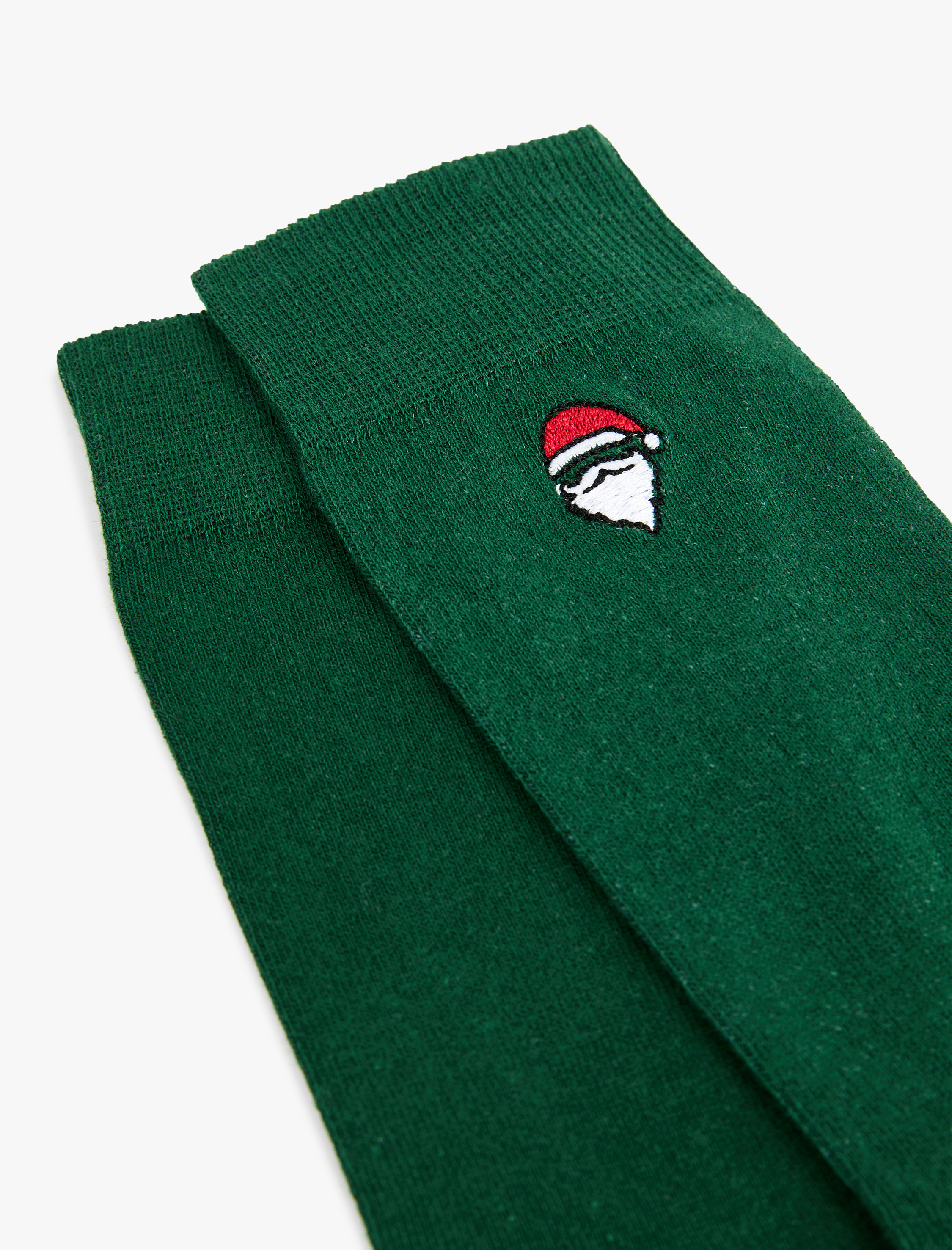 Erkek Pamuklu Noel Baba Baskılı Soket Çorap