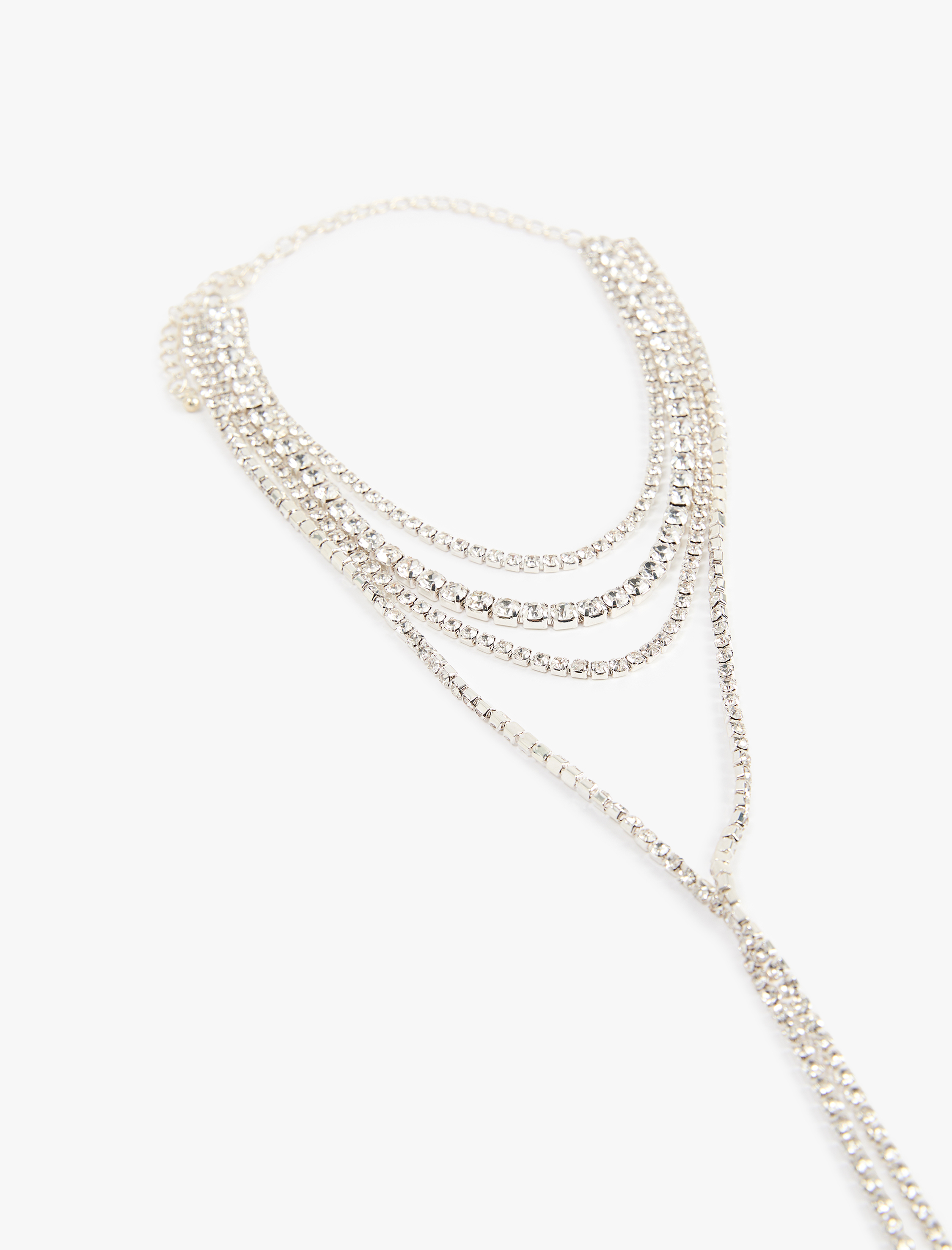  Kadın Uzun Taşlı Zincir Y Kolye - Koton X Sibil Çetinkaya