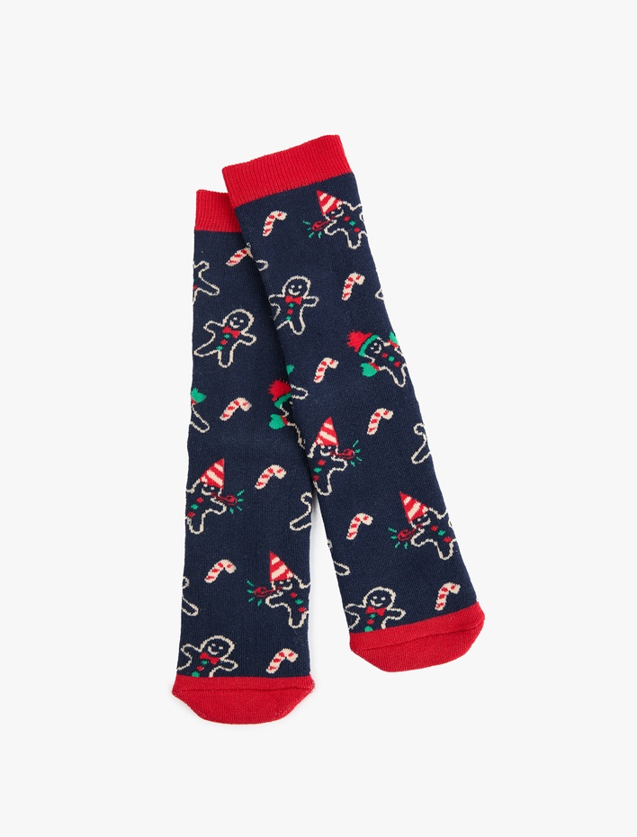 Kadın Pamuklu Yılbaşı Soket Çorap
