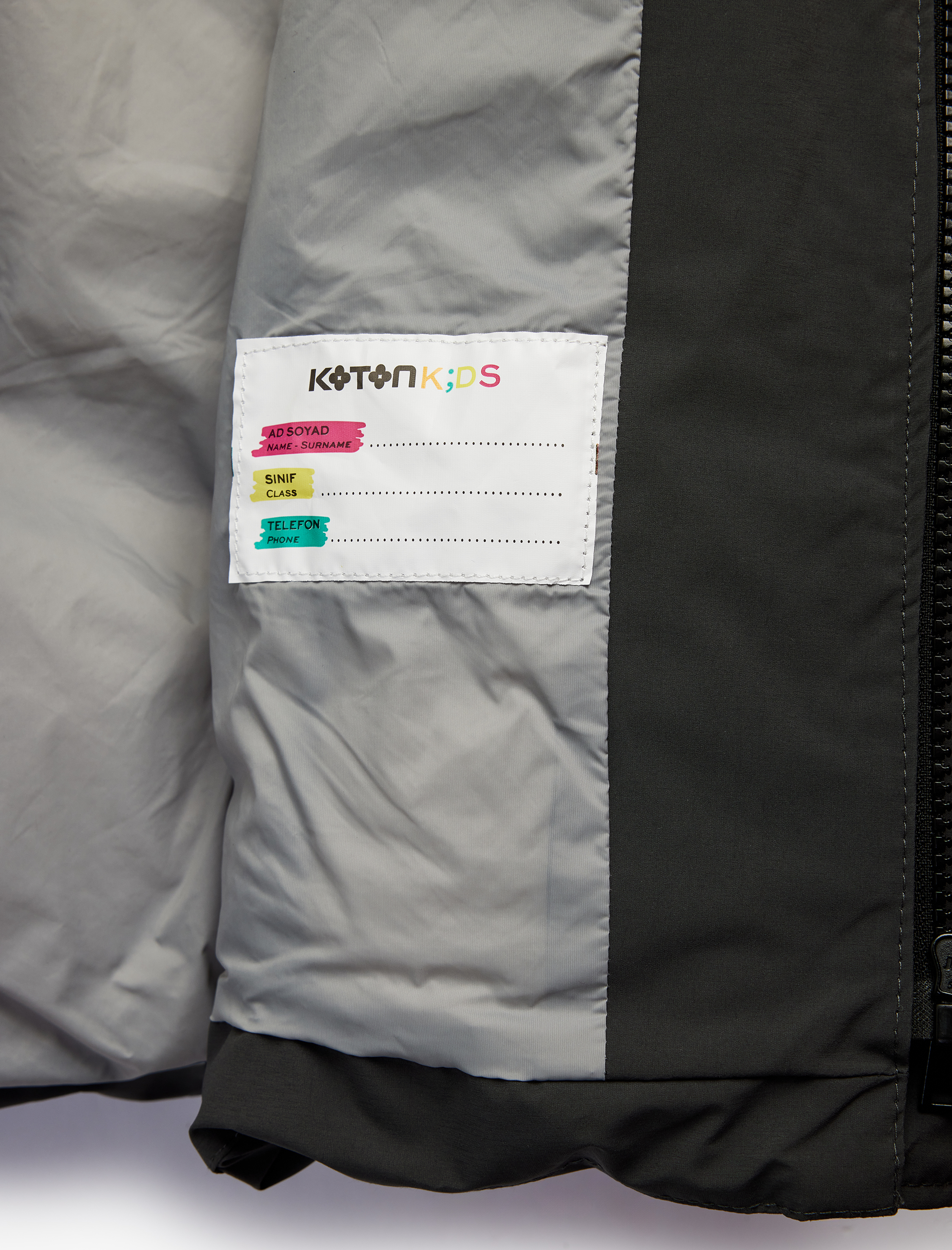  Erkek Çocuk Cep Detaylı Uzun Kollu Su İtici Kapşonlu Mont