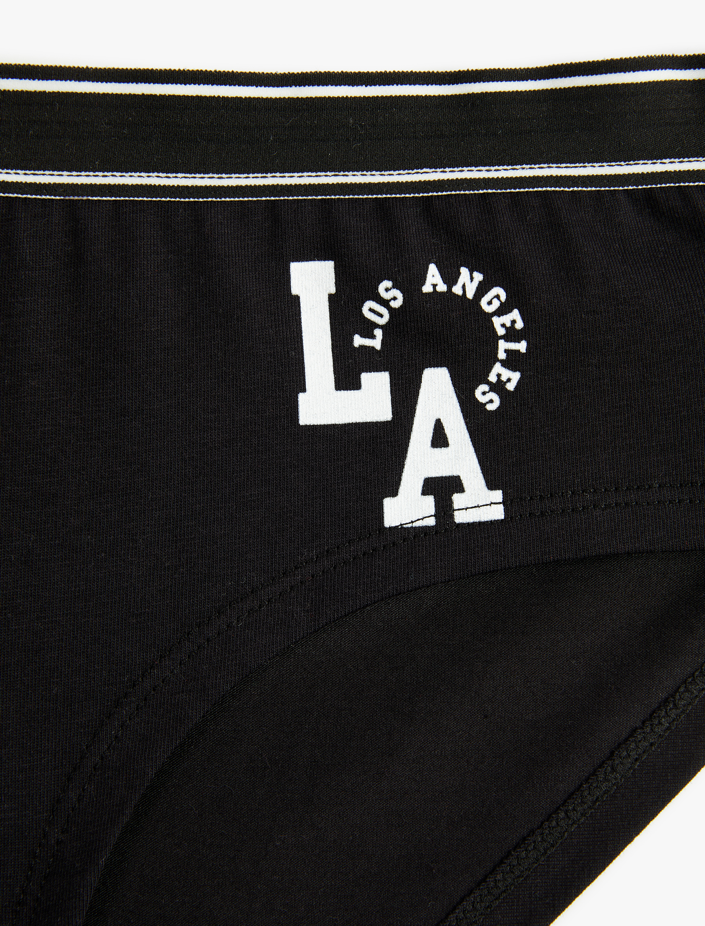   Pamuklu Yüksek Bel Rahat Kesim Baskılı Hipster Külot