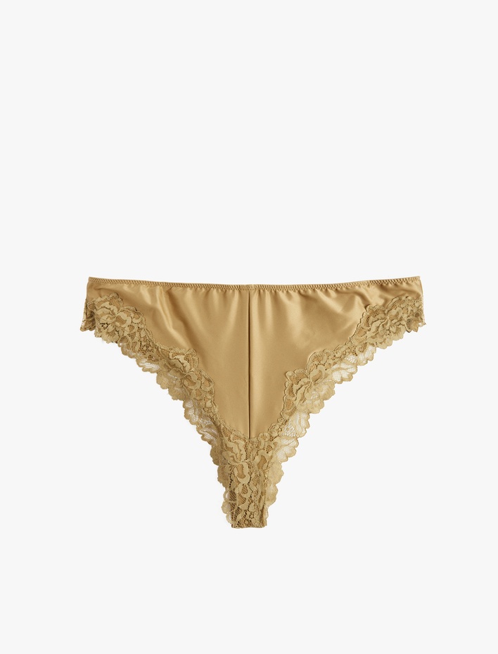  Dantel Detaylı Rahat Kalıp Brazilian Külot