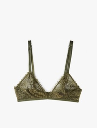 Rahat Kalıp Balensiz Dolgusuz Dantelli Sütyen