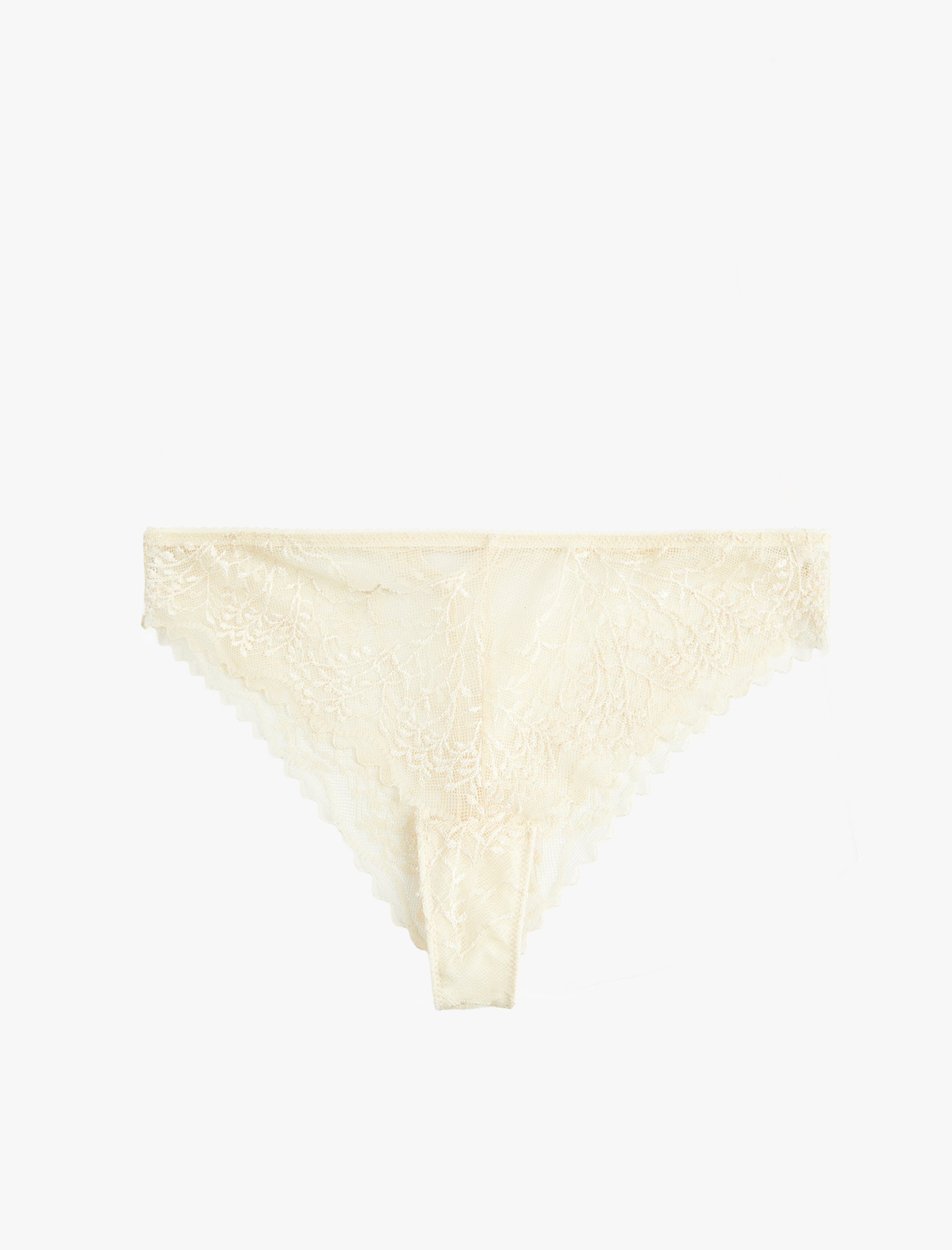 Rahat Kalıp Dantel Detaylı Brazilian Külot