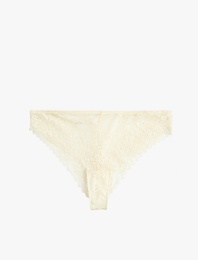Rahat Kalıp Dantel Detaylı Brazilian Külot