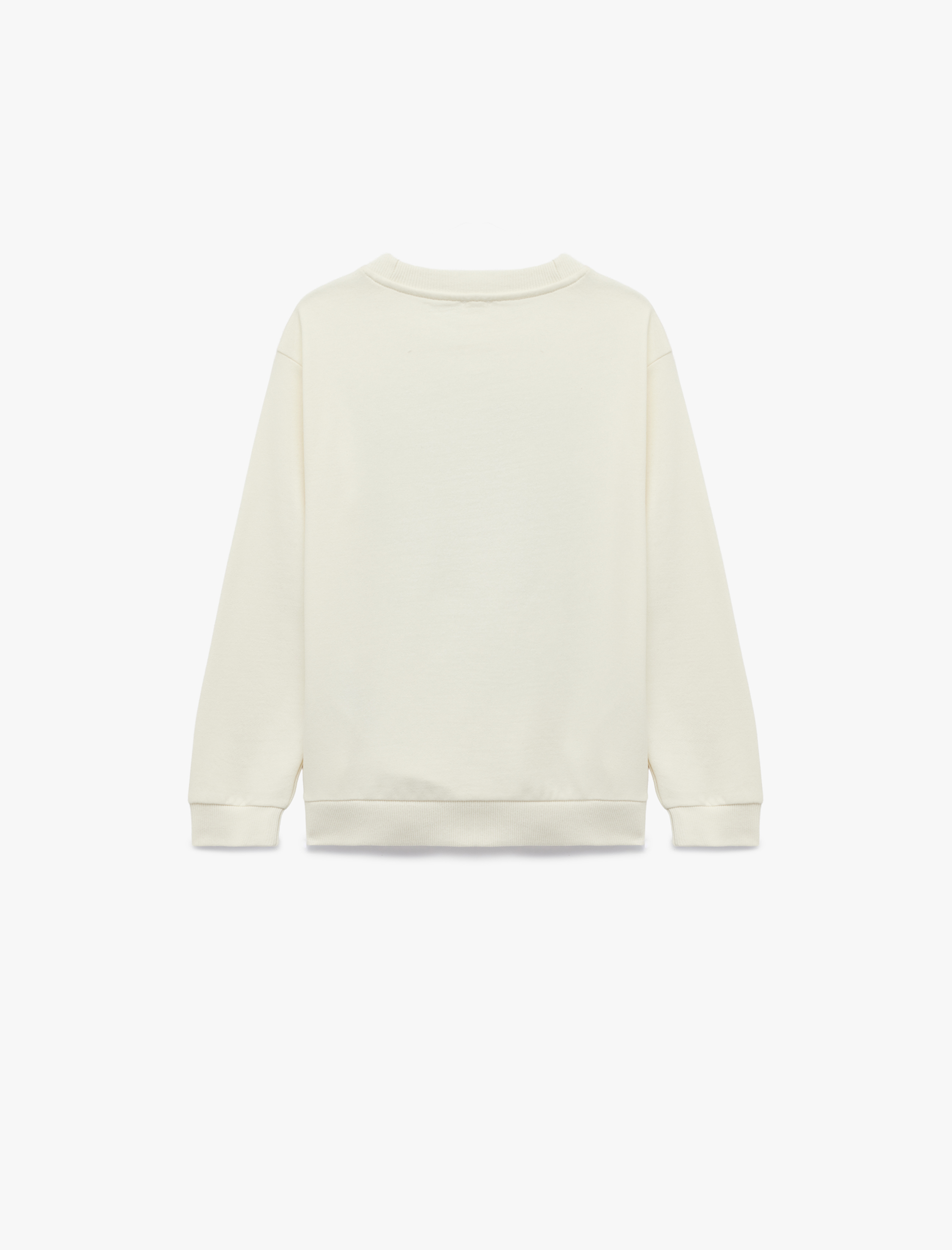  Erkek Çocuk Dinozor Baskılı Uzun Kollu Bisiklet Yaka Pamuklu Şardonlu Sweatshirt