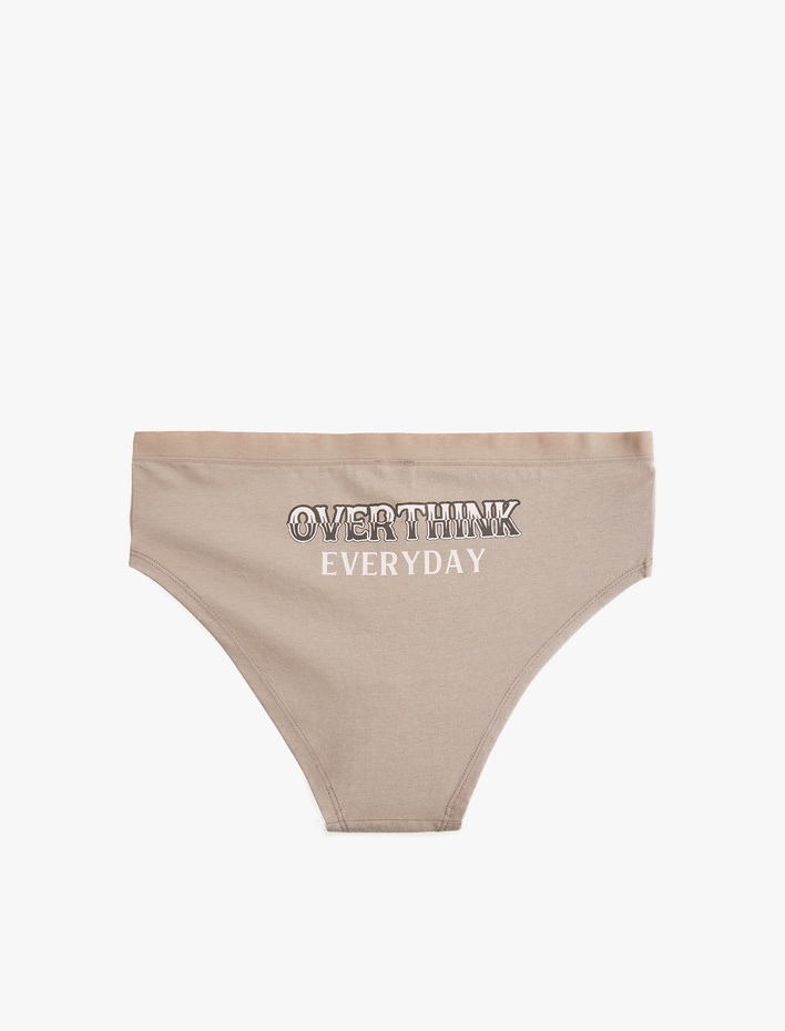  Pamuklu Rahat Kalıp Basic Yüksek Bel Hipster Külot