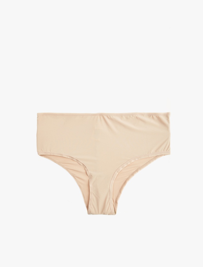  Yüksek Bel Rahat Kalıp Basic Brazilian Külot