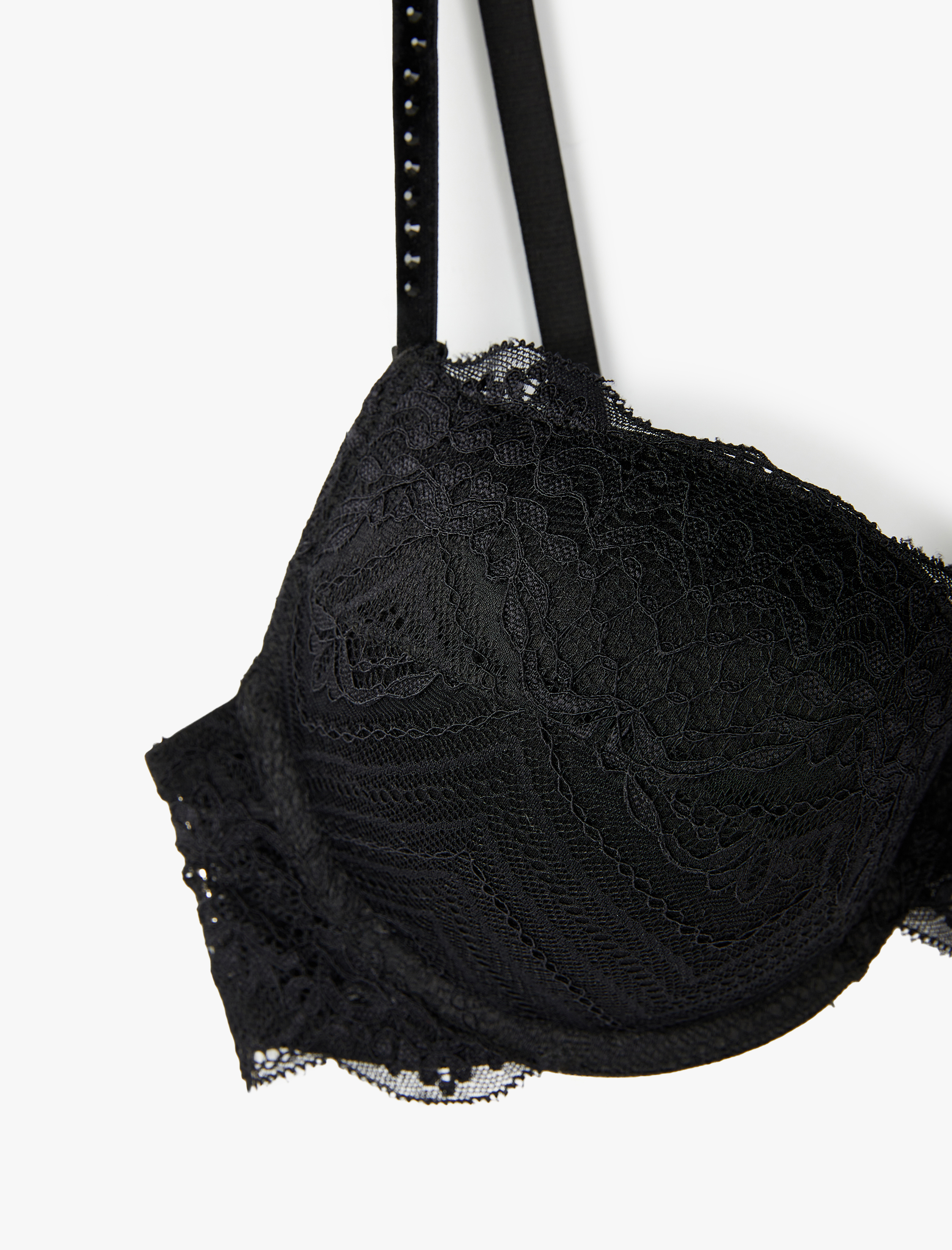 Dantel Detaylı Ekstra Dolgulu Destekli Sütyen