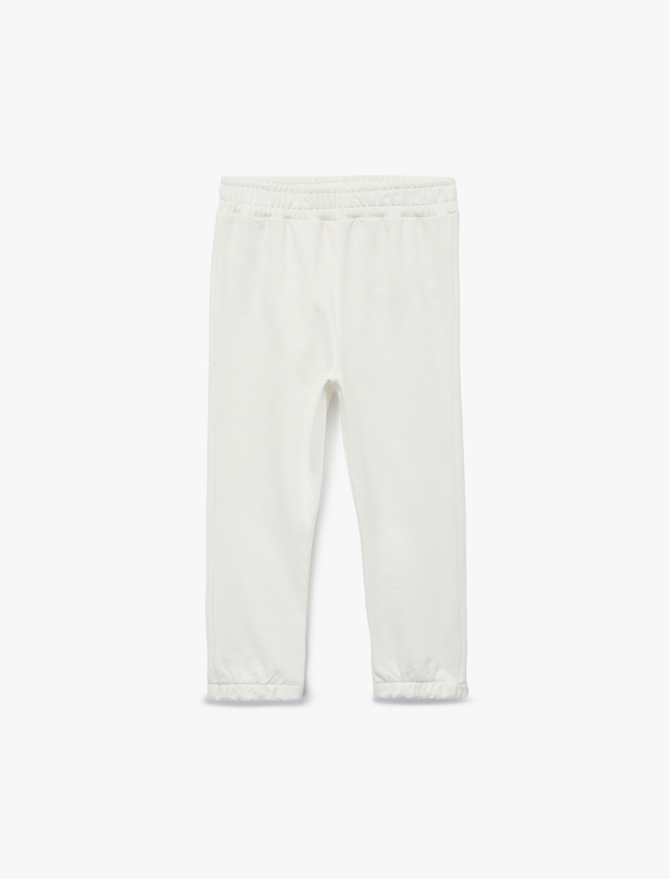  Kız Bebek Pamuklu Beli Lastikli Basic Jogger Eşofman Altı