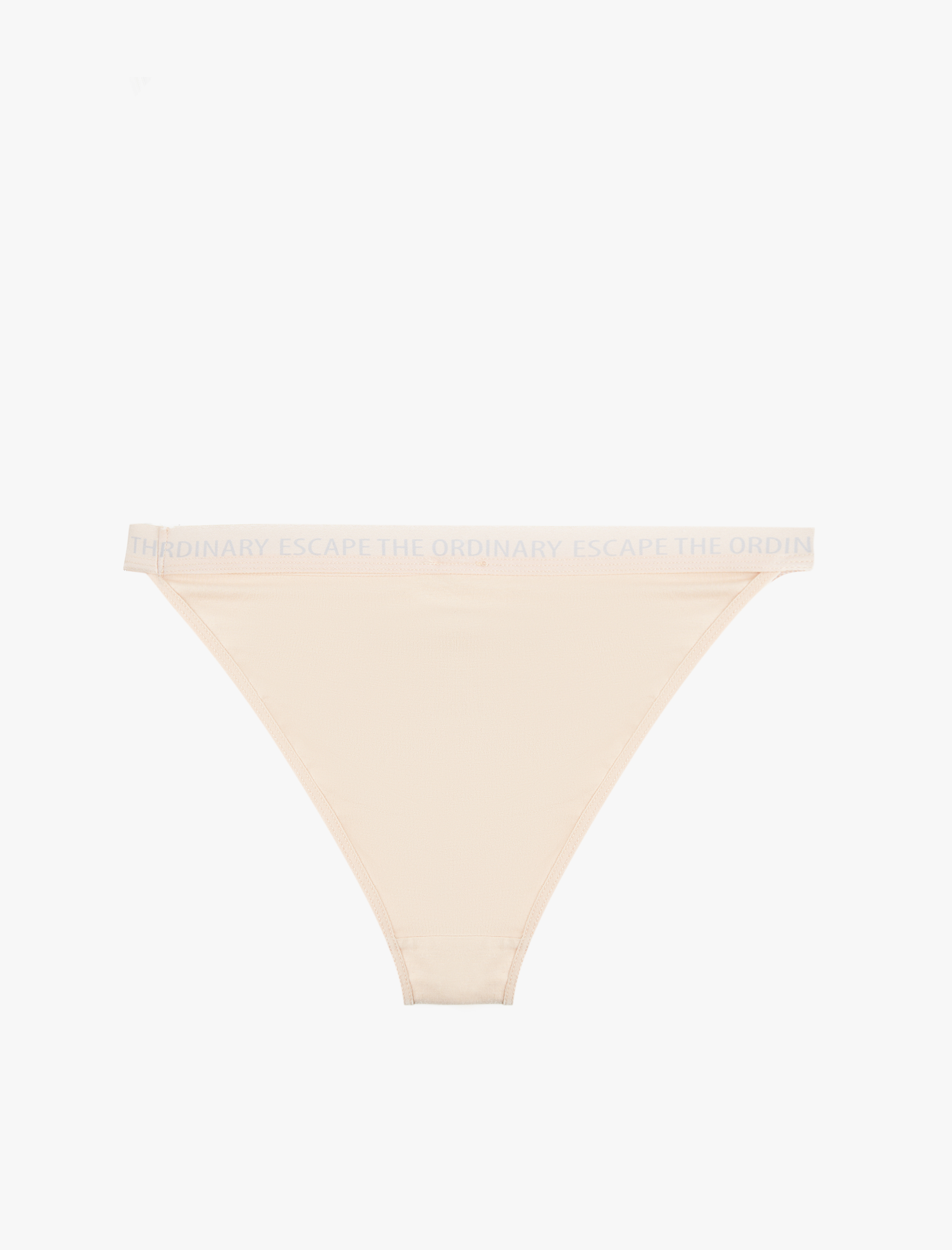   Rahat Kalıp Pamuklu Baskılı Bel Detaylı Brazilian Külot