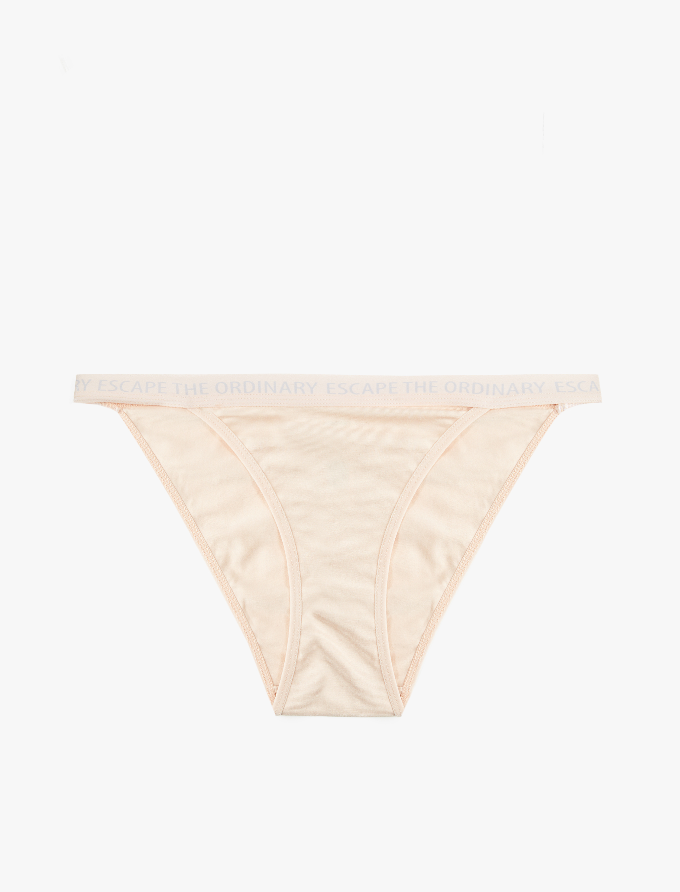   Rahat Kalıp Pamuklu Baskılı Bel Detaylı Brazilian Külot