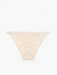 Rahat Kalıp Pamuklu Baskılı Bel Detaylı Brazilian Külot