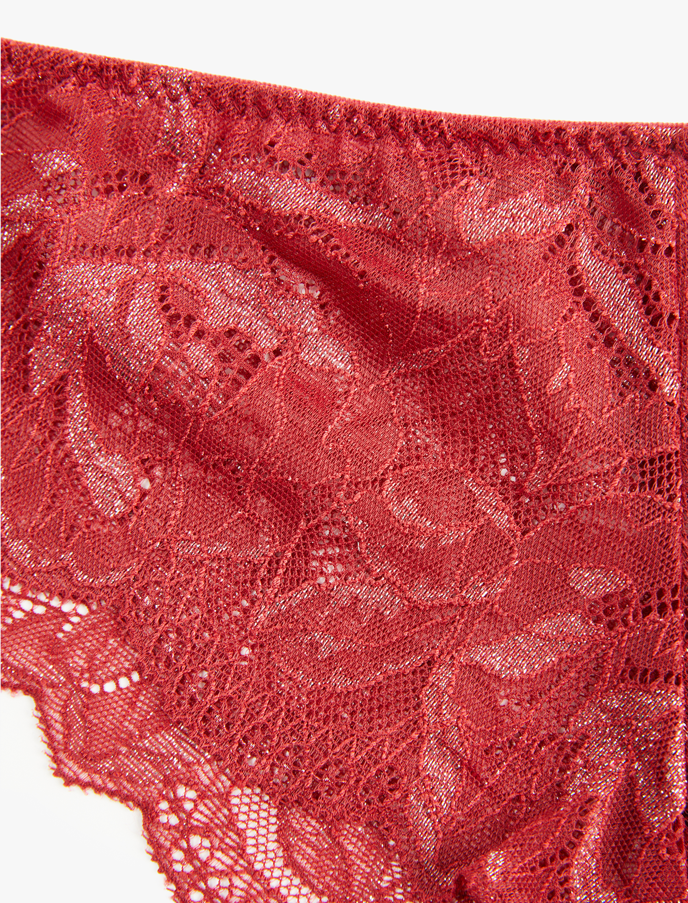 Dantel Detaylı Rahat Kalıp Brazilian Külot