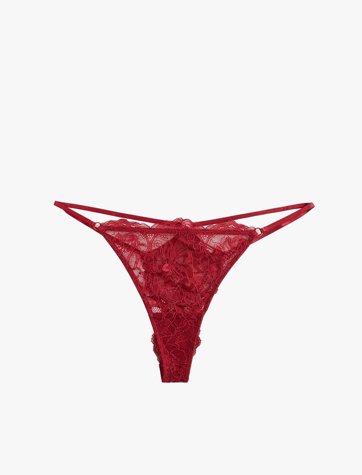  Rahat Kalıp Dantelli String Külot