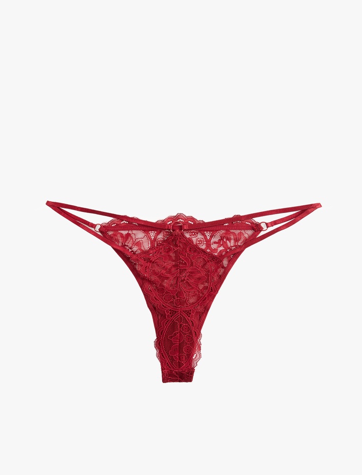  Rahat Kalıp Dantelli String Külot