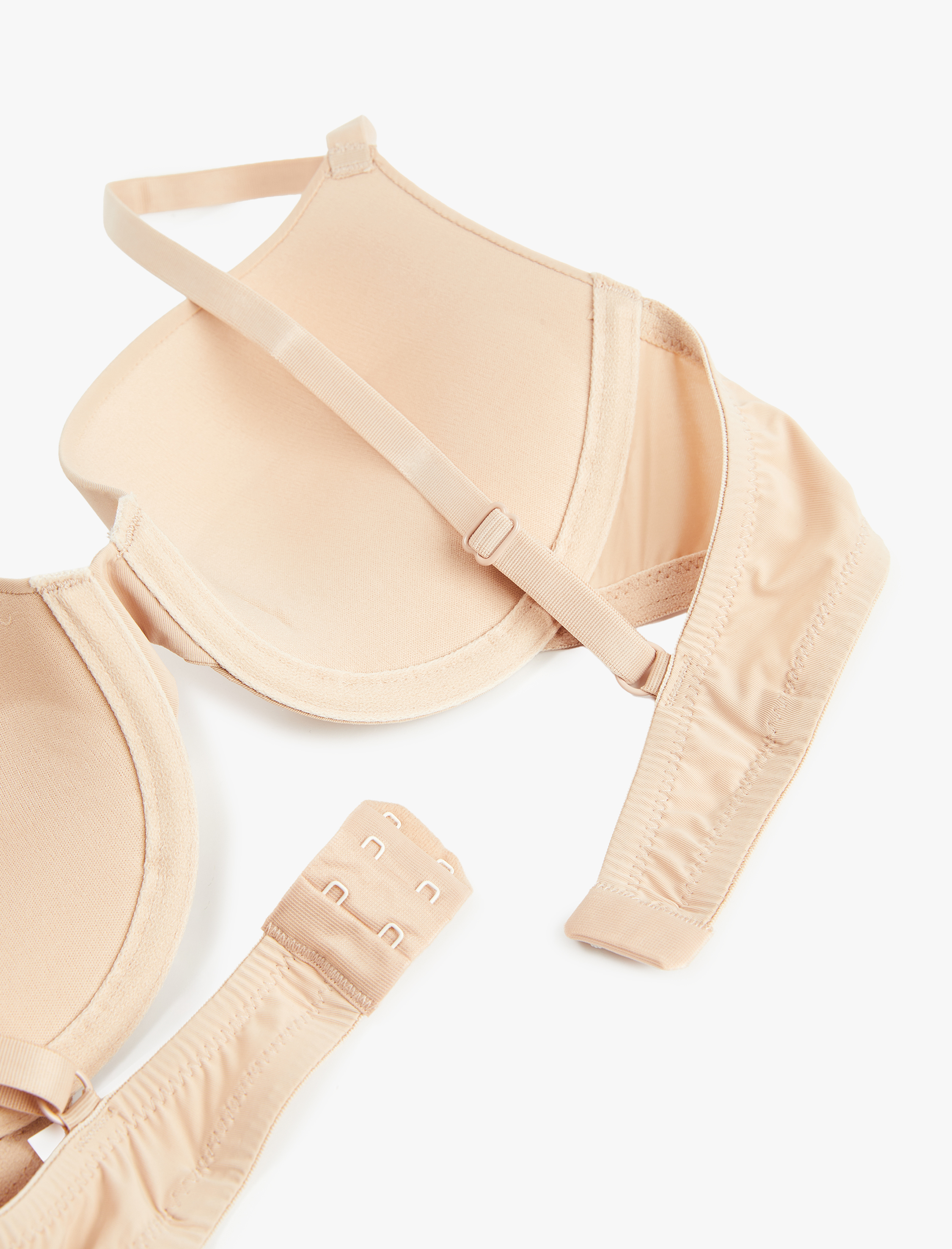   Rahat Kalıp Dolgulu Kaplı Balenli Push Up Sütyen