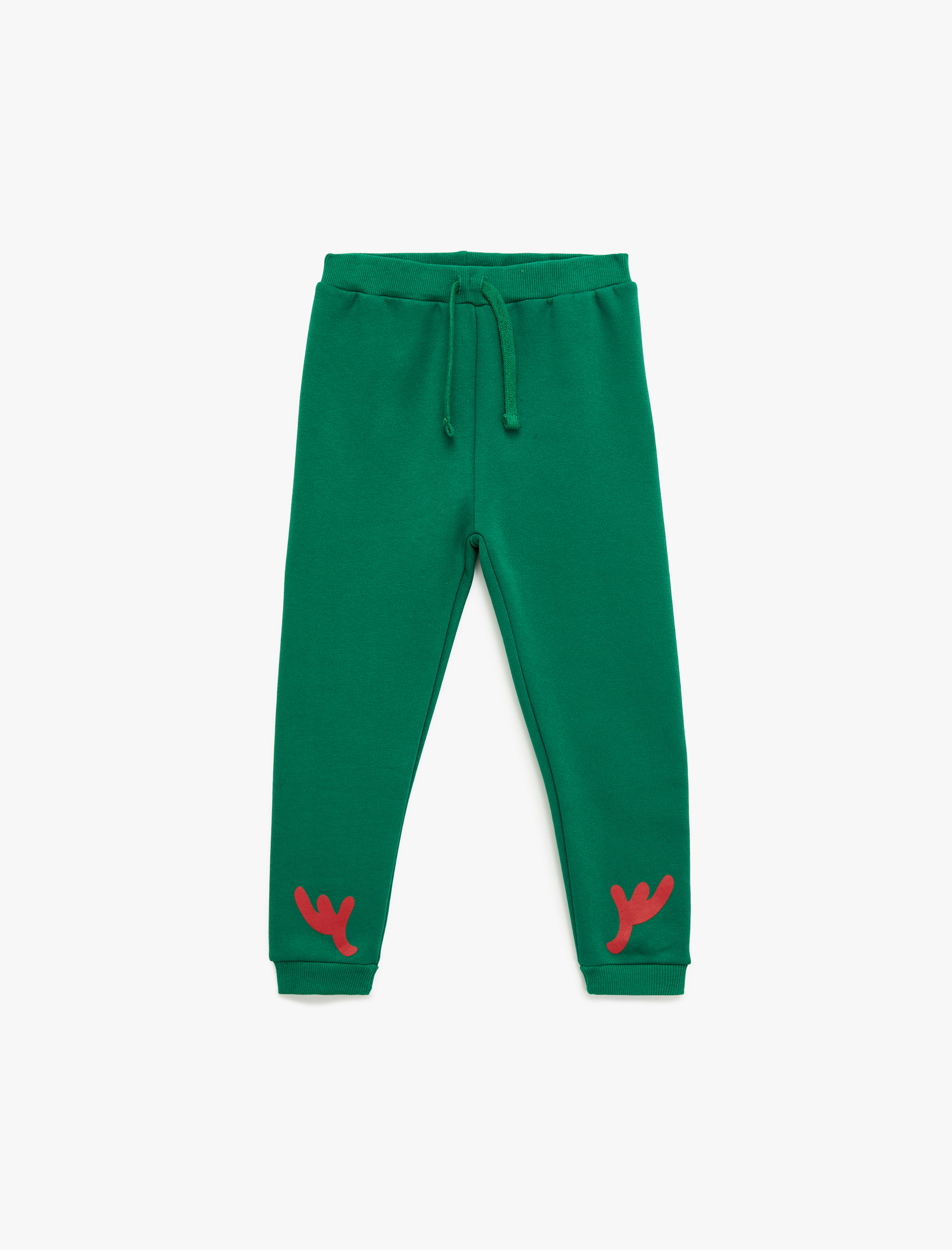  Erkek Bebek Beli Bağcıklı Baskı Detaylı Jogger Eşofman Altı